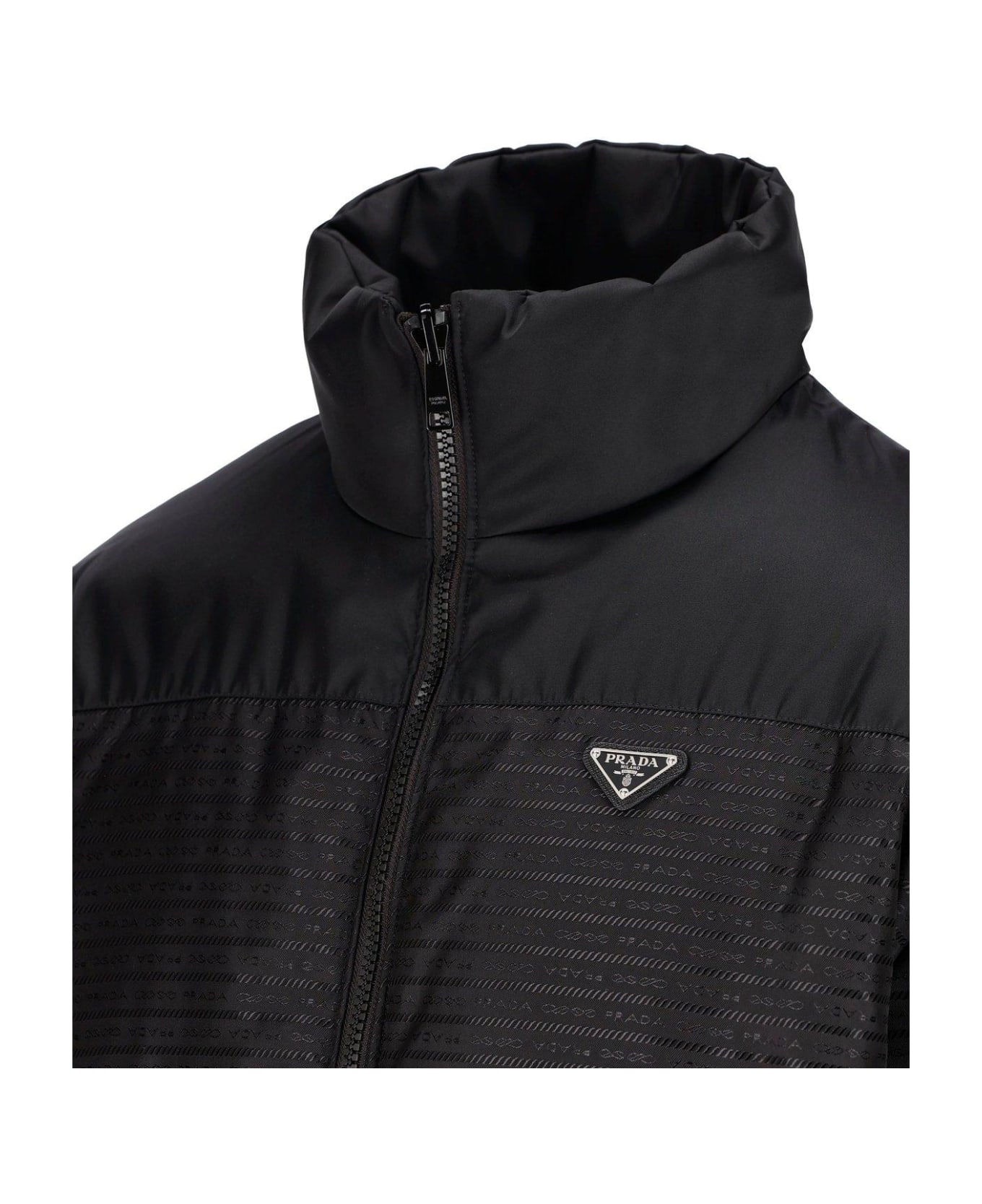 Prada Reversible Zip-up Jacket - Nero