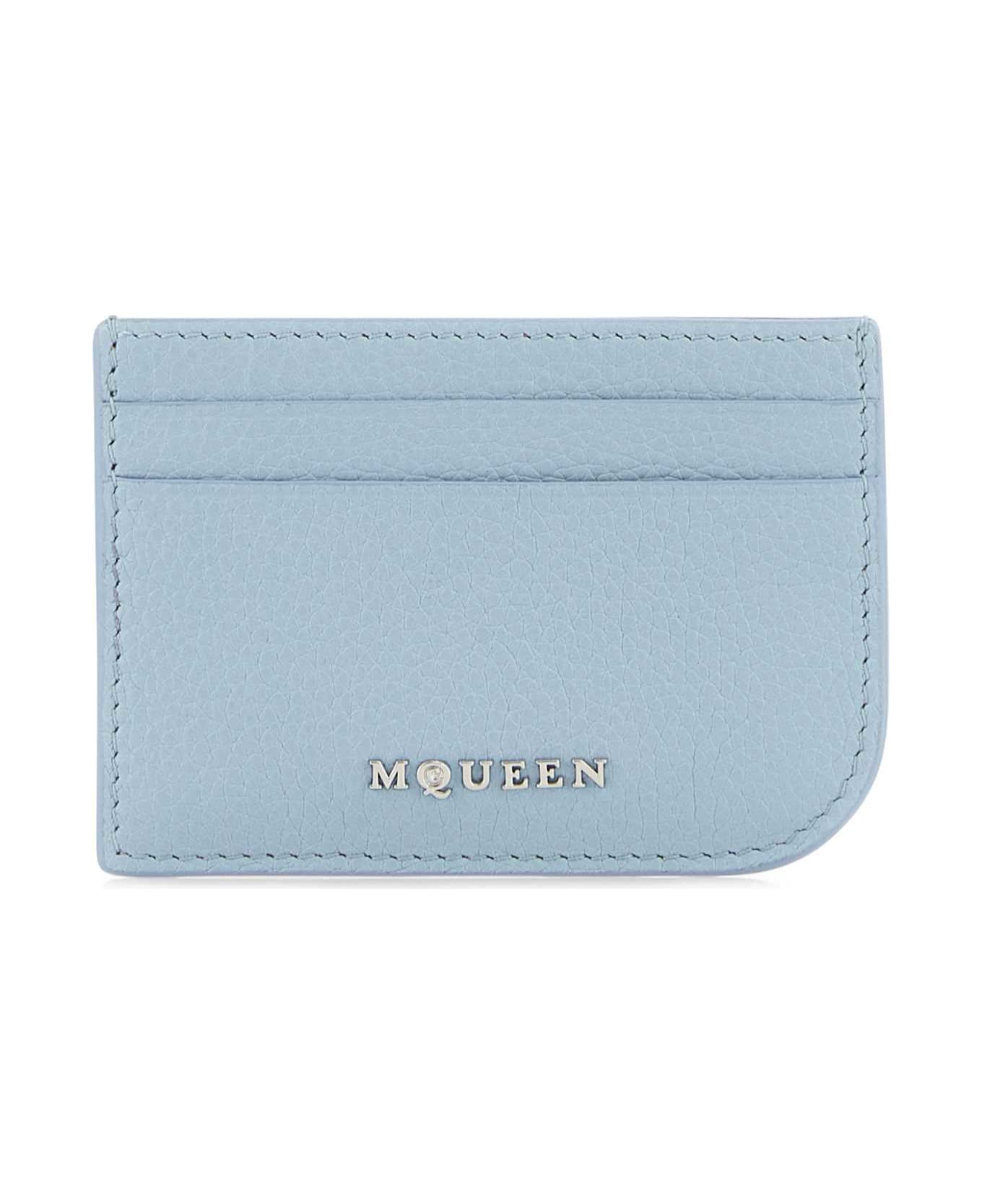 Alexander McQueen Light Blue Leather Card Holder - SHIRTINGBLUESILVER