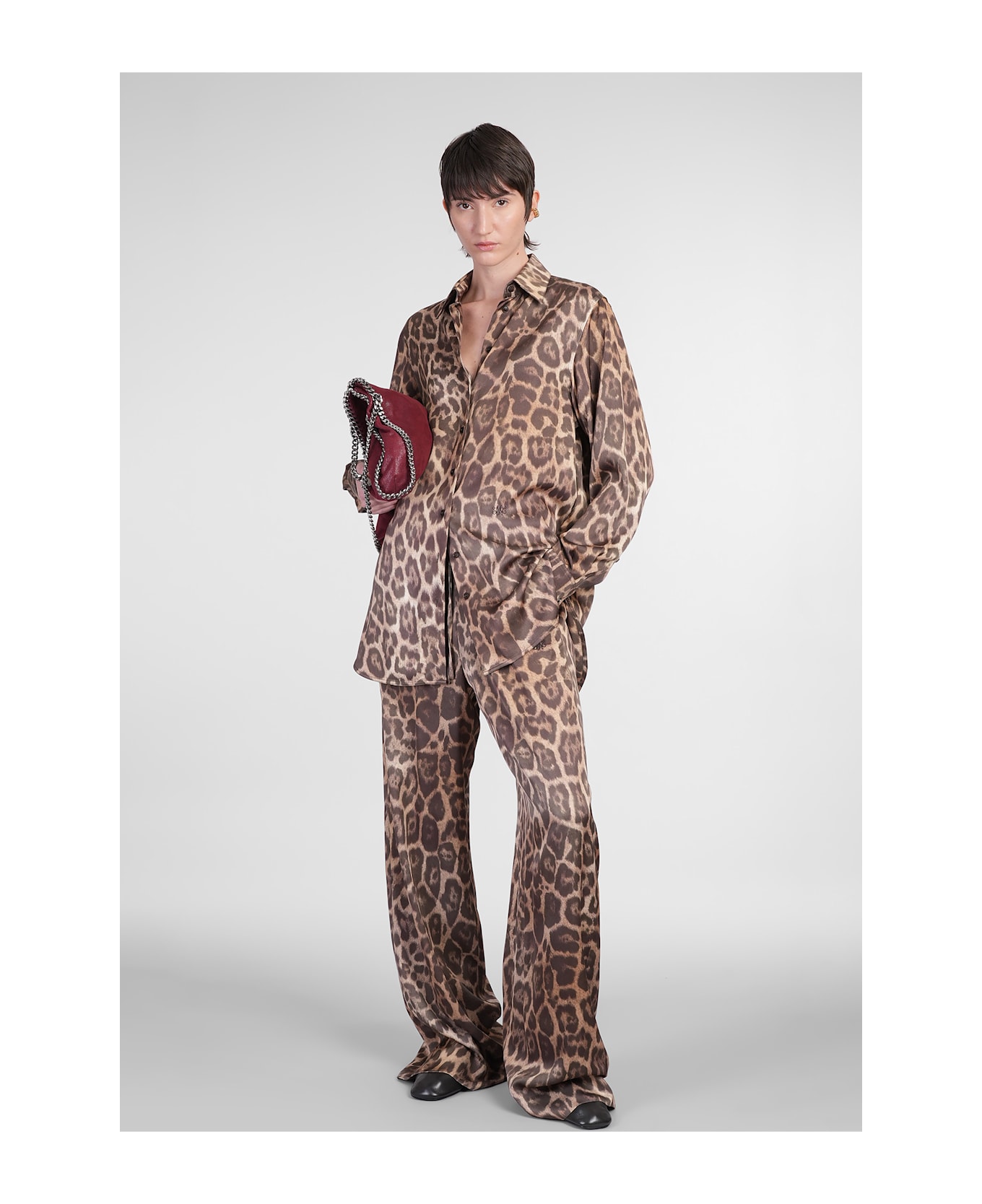 Stella McCartney Shirt In Animalier Viscose - Animalier