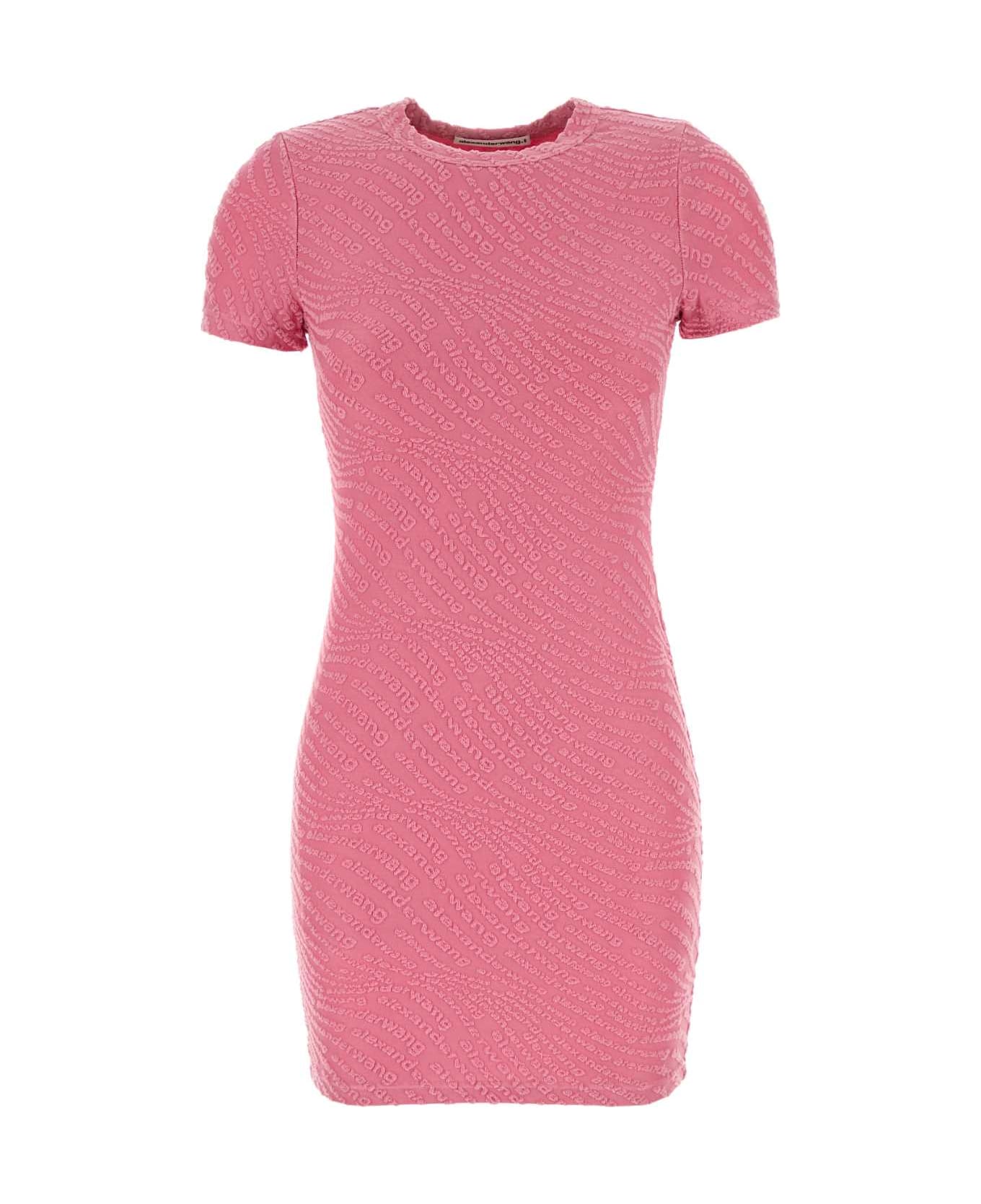 T by Alexander Wang Pink Stretch Polyester Mini Dress - LOTUS