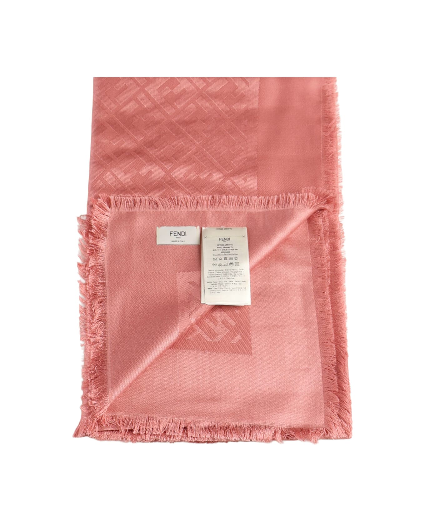 Fendi Ff Jacquard Shawl - Pink