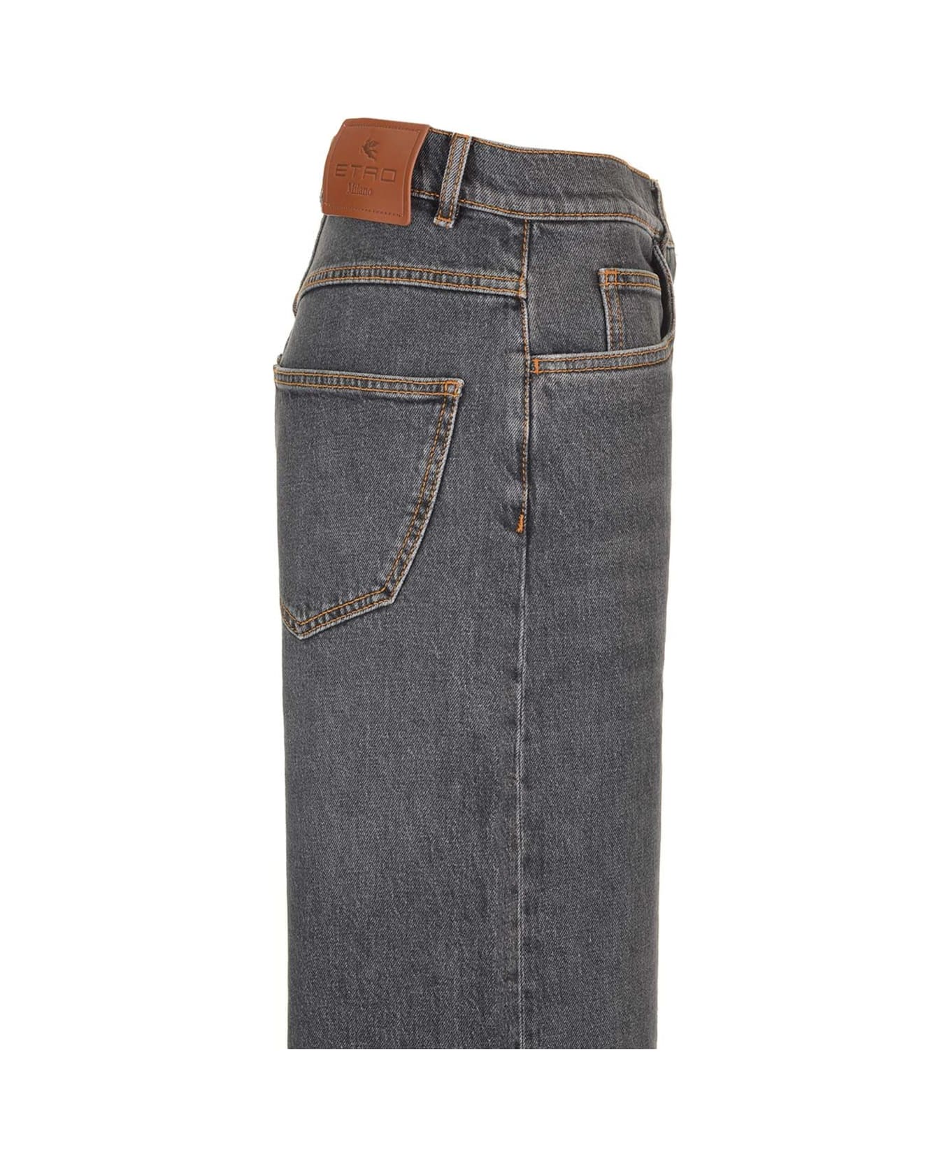 Etro Wide Leg Jeans - GREY