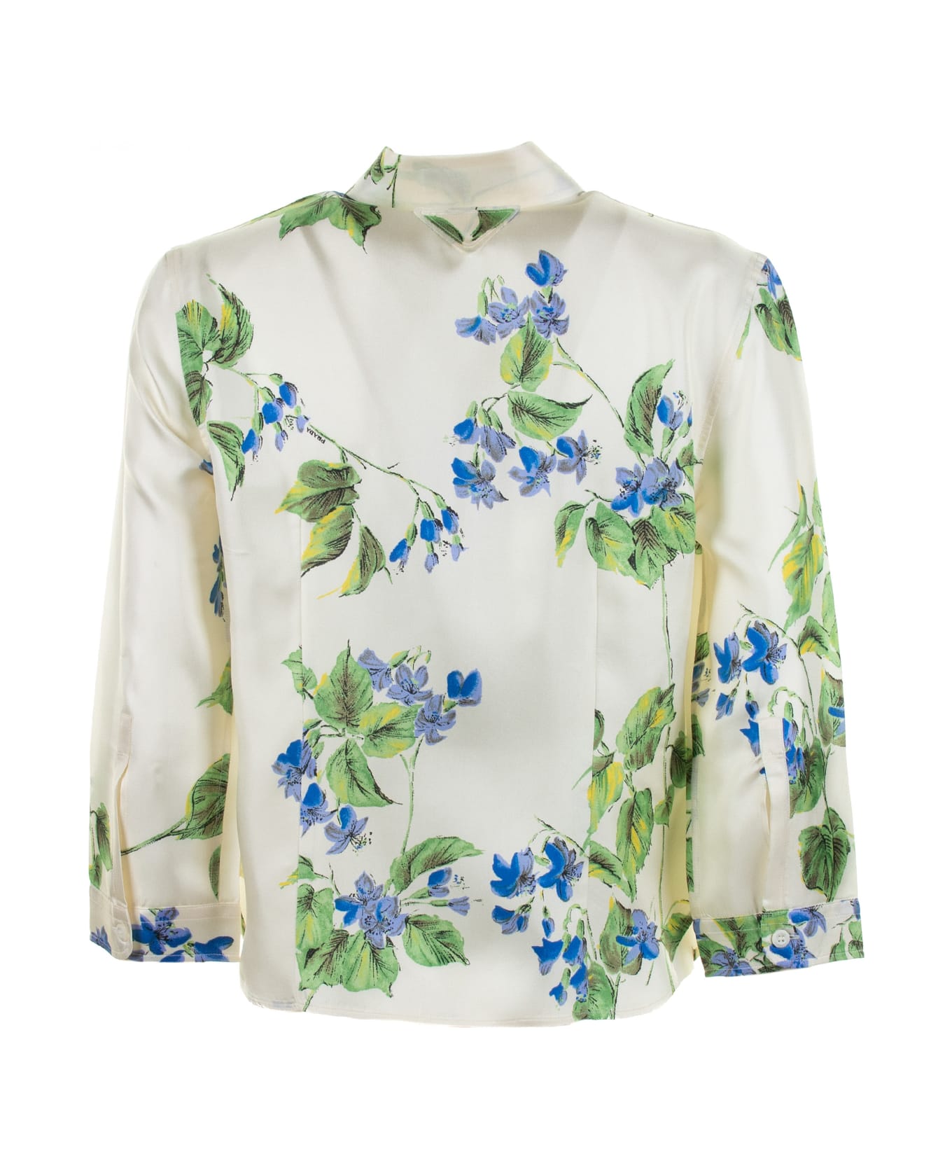 Prada Flower Twill Shirt - TALCO