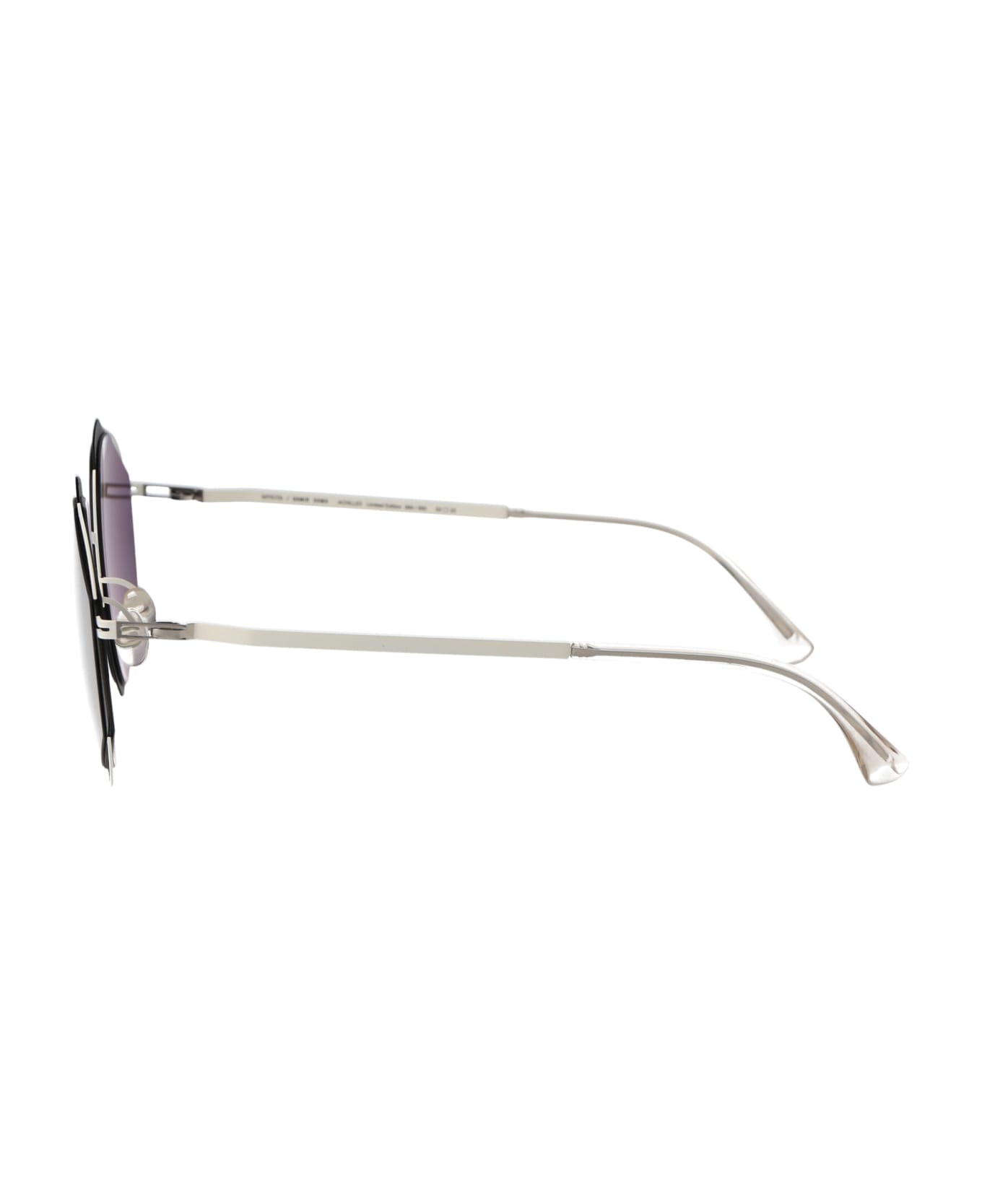 Mykita Achilles Sunglasses - 424 Antique White/Black Darkgrey Solid  サングラス