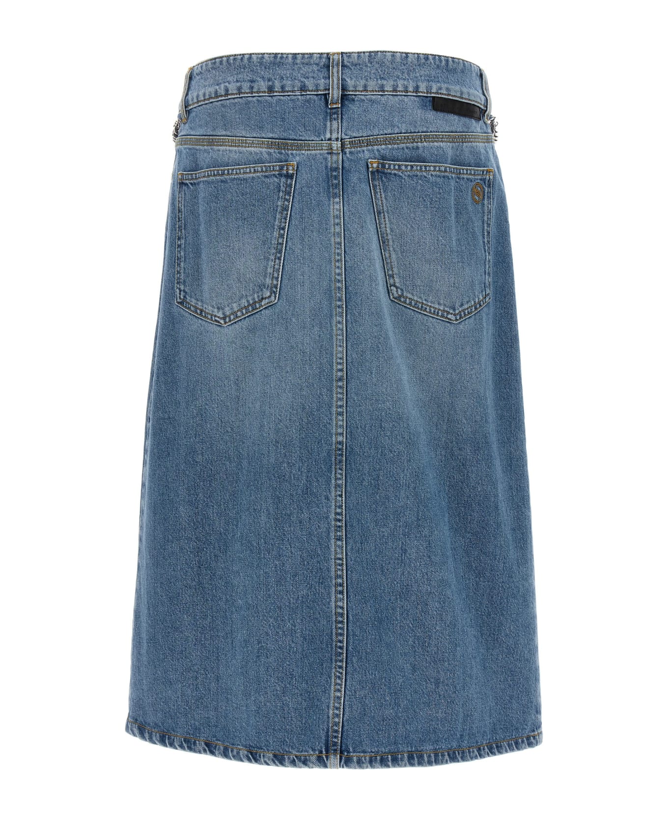 Stella McCartney Falabella Denim Skirt - Mid vintage blue