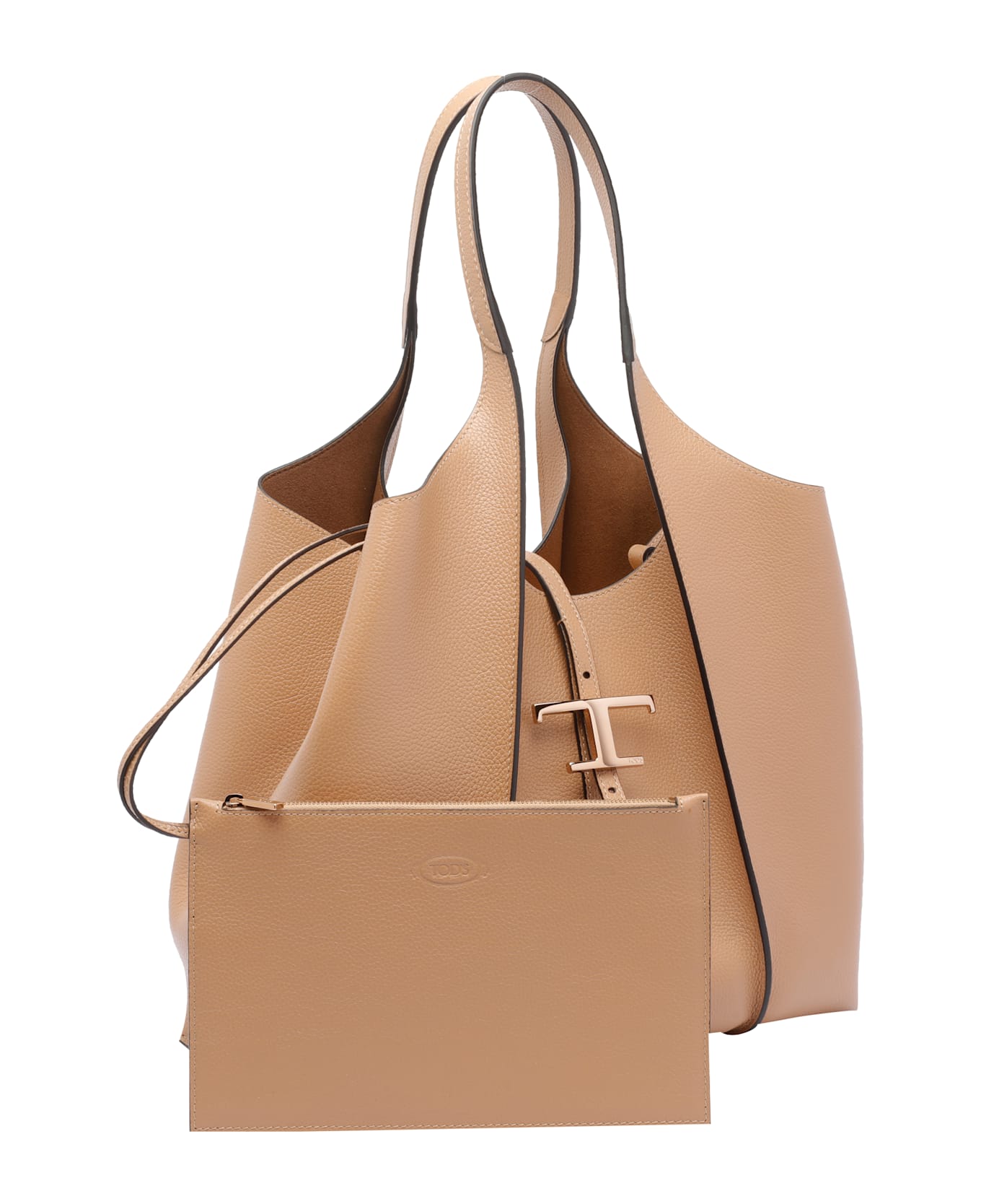 Tod
s T Timeless Shoulder Bag - Beige