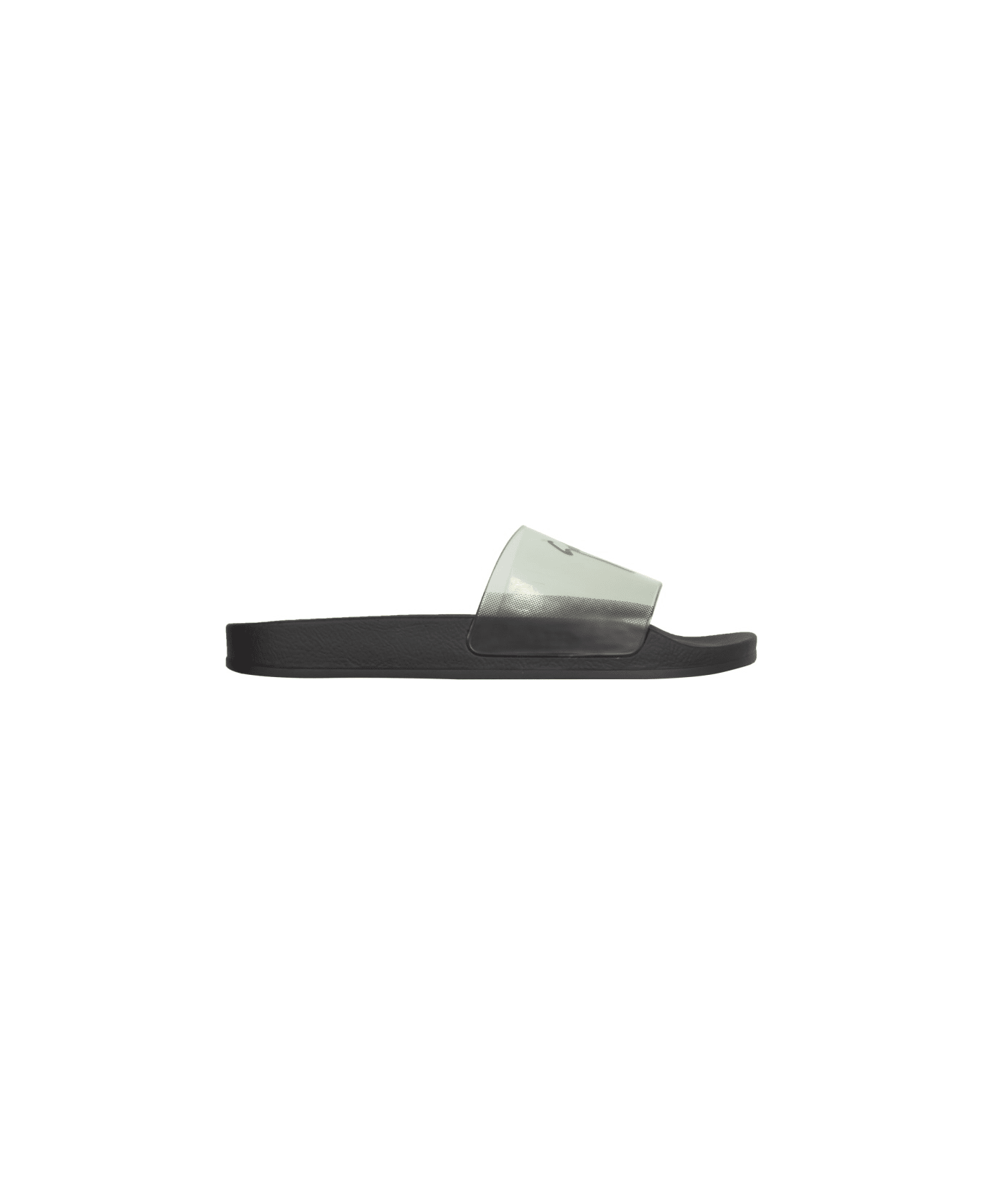 Giuseppe Zanotti Slide Sandals With Logo - BLACK
