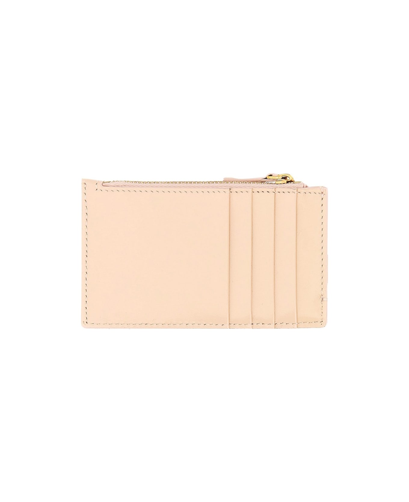 Versace Greca Goddess Zippered Card Case - POWDER 財布