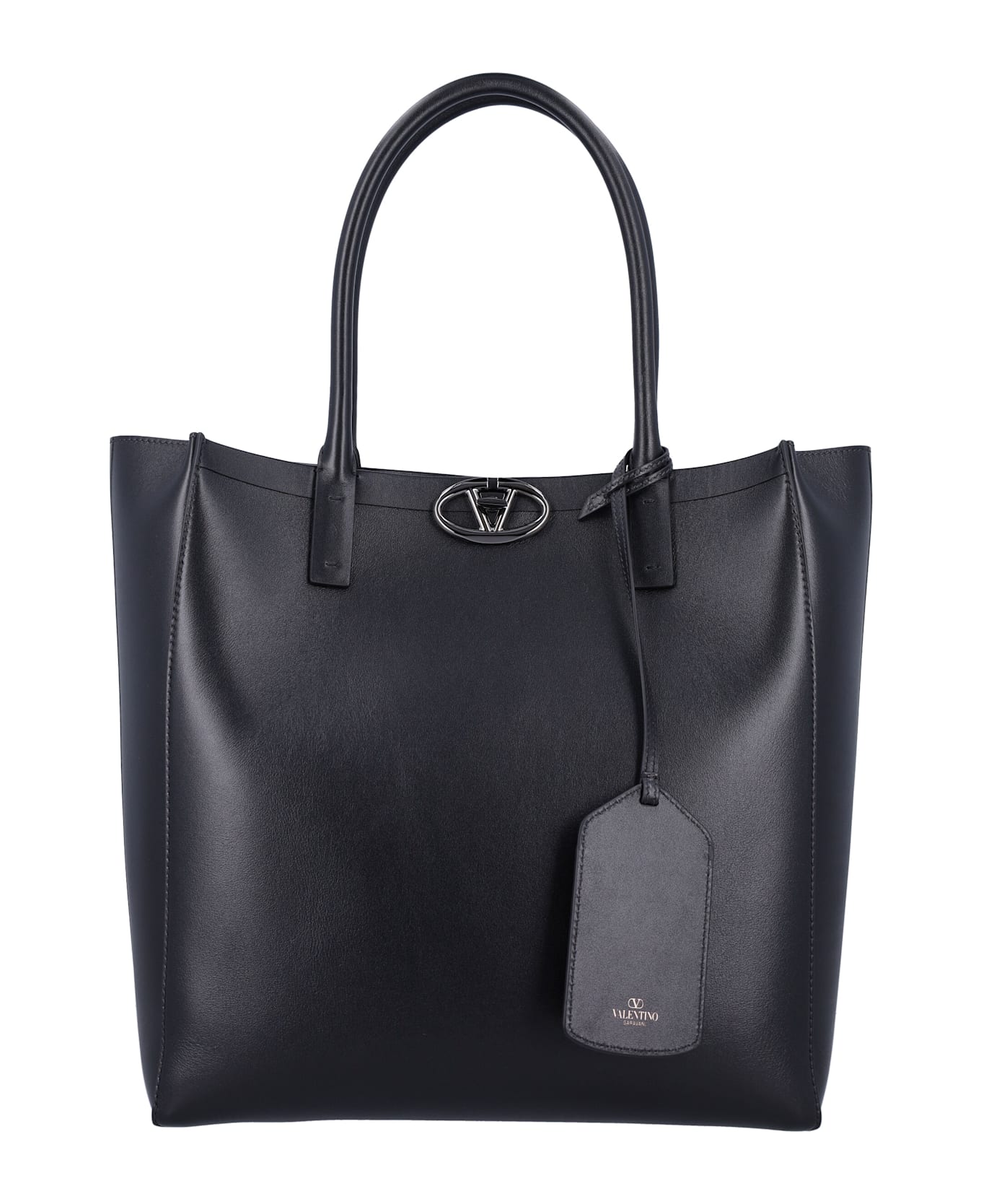 Valentino Garavani V-logo Tote Bag - NERO