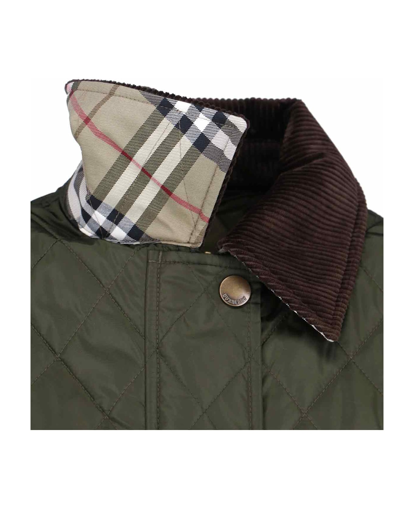 Burberry Quilted Jacket - GREEN