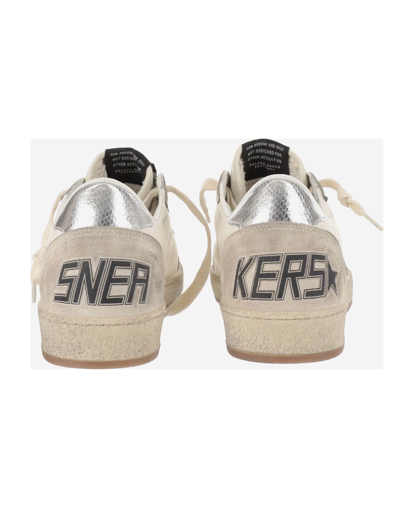 Golden Goose Ball Star Sneakers - White/seedpearl/silver