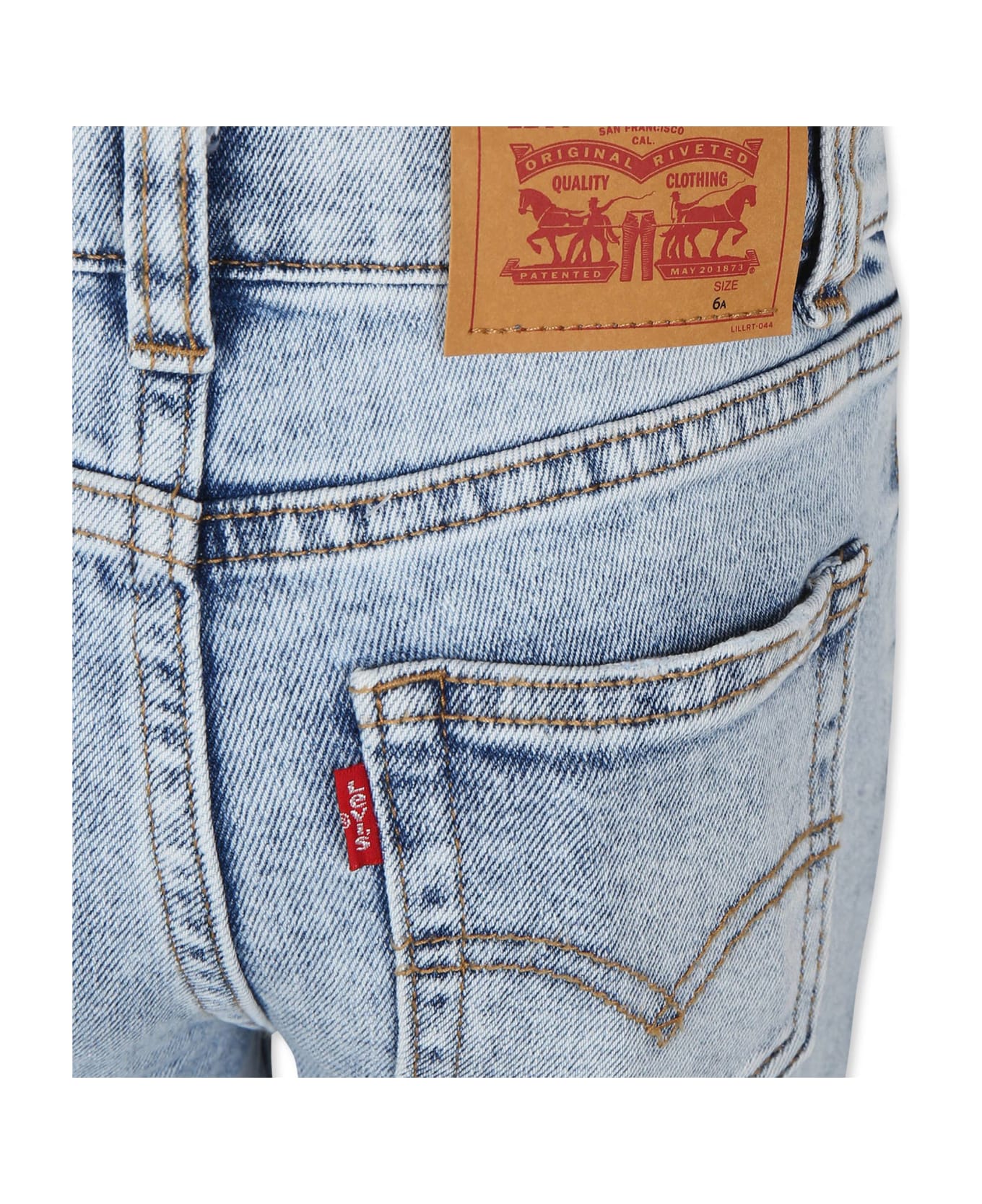 Levi's Blue 510 Jeans For Boy With Logo - Denim