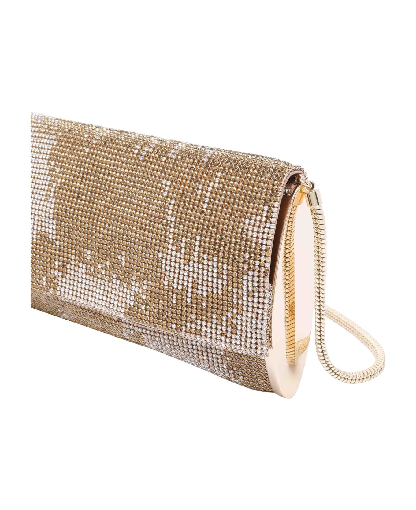 Benedetta Bruzziches Kate Crystals Crossbody Bag - Golden