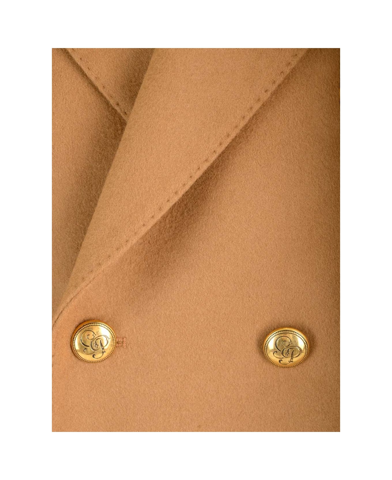 Gabriele Pasini Double-breasted Coat In Cashmere Wool - Brown