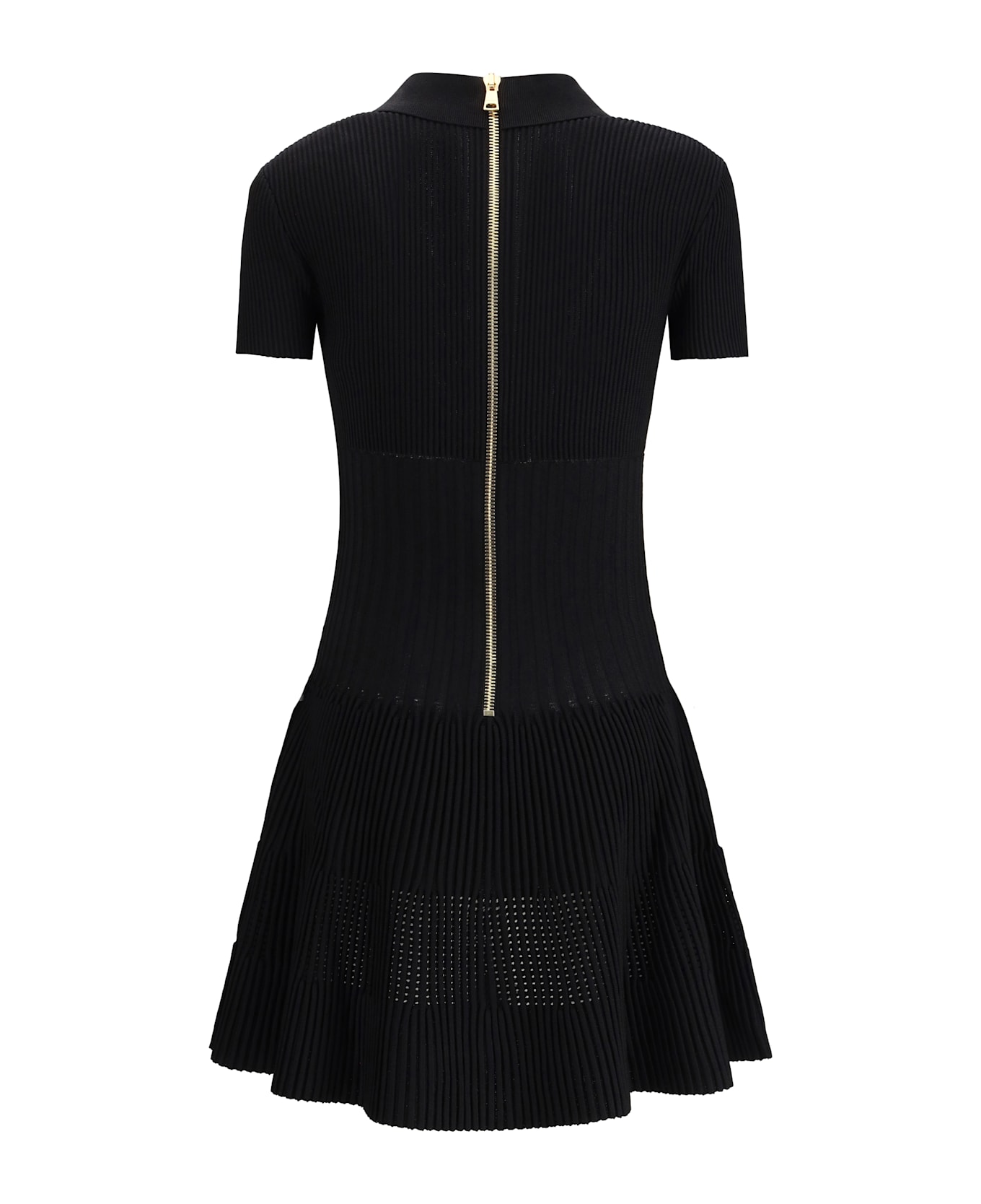 Balmain Flared Knit Mini Dress