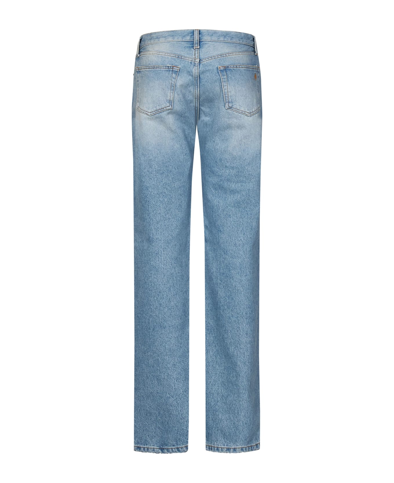 The Attico Light Blue Regular Denim Jeans - Blue
