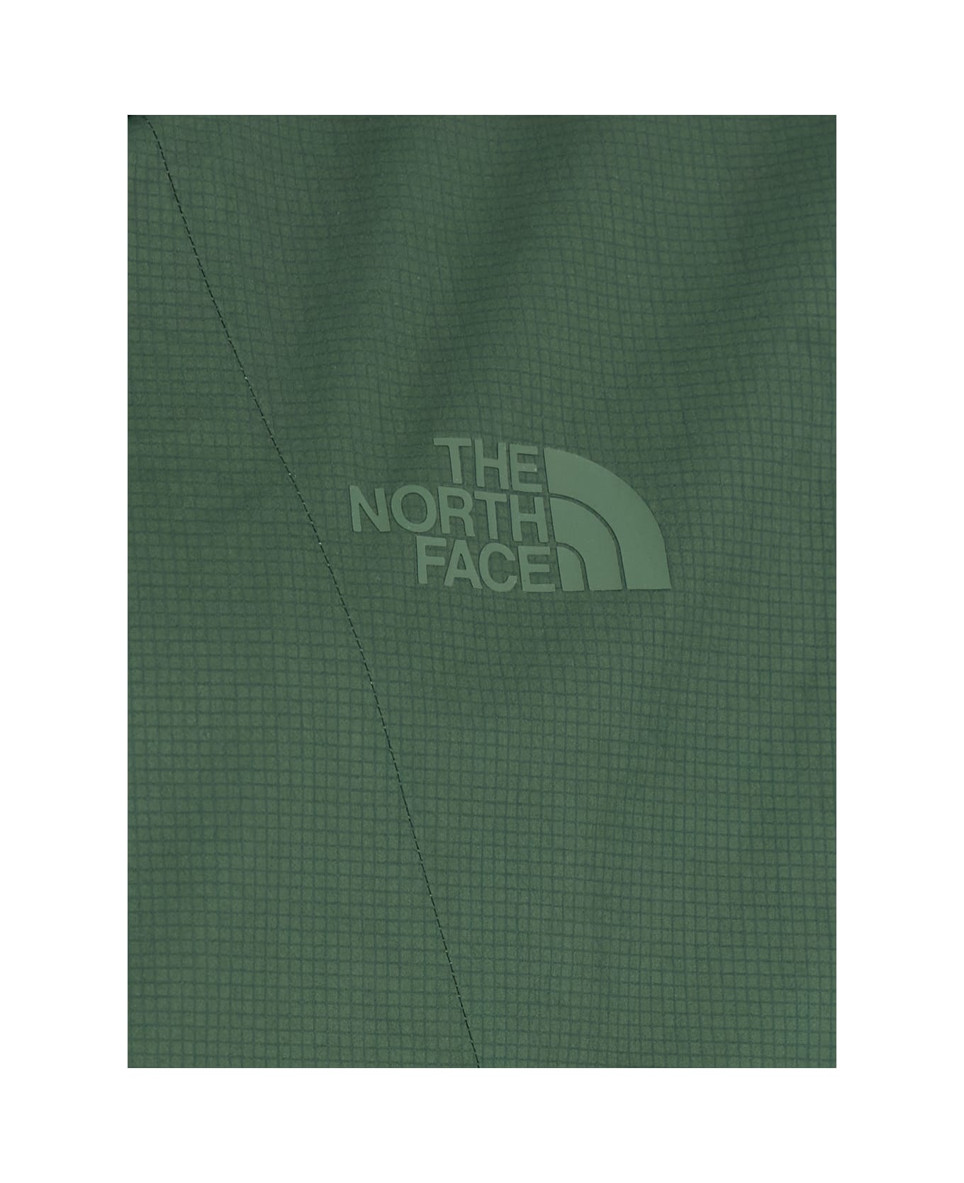 The North Face Green Jacket With Logo Printed On The Front In Tech Fabric Man - Green