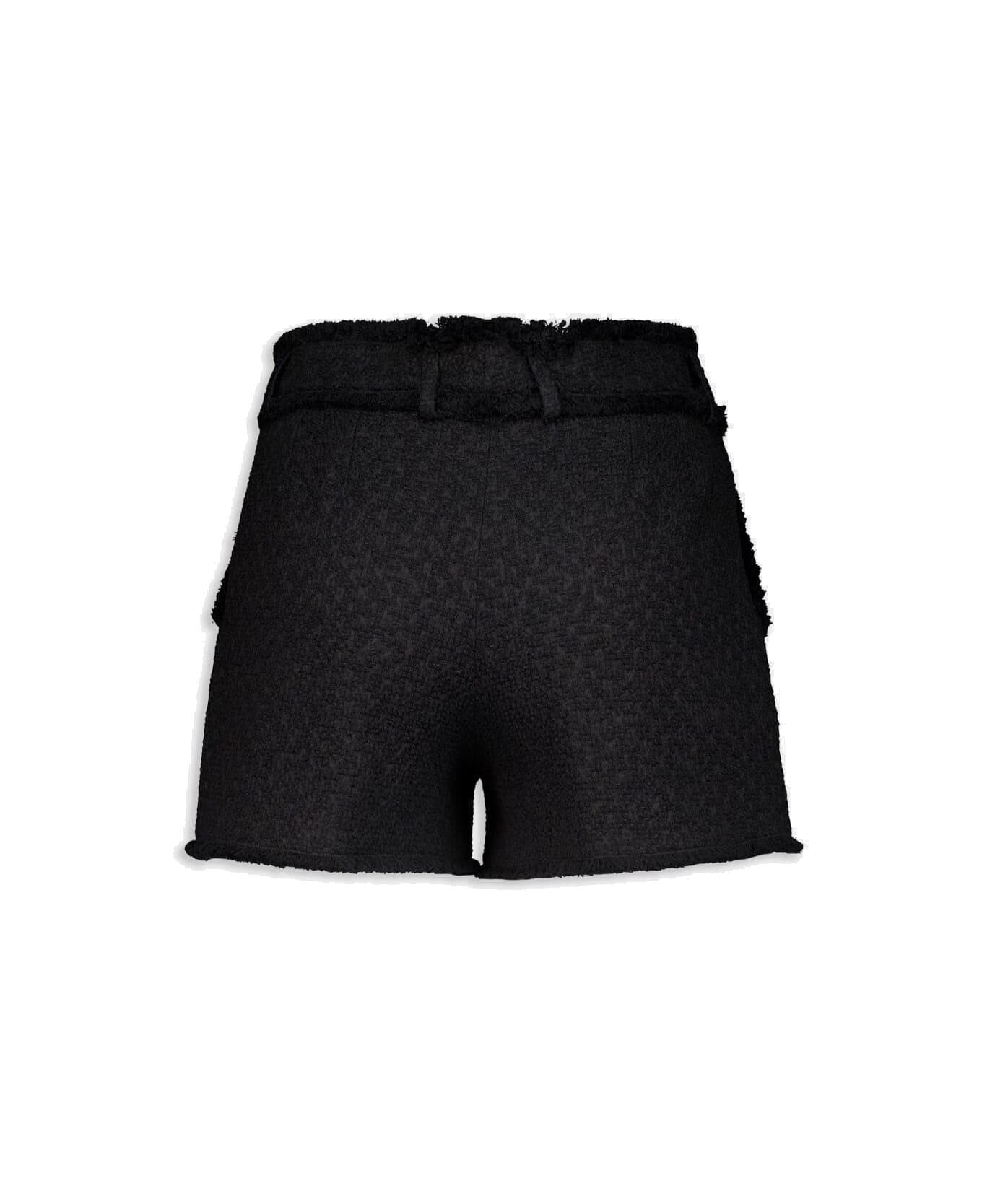 Dolce & Gabbana Raschel Tweed Shorts - Nero