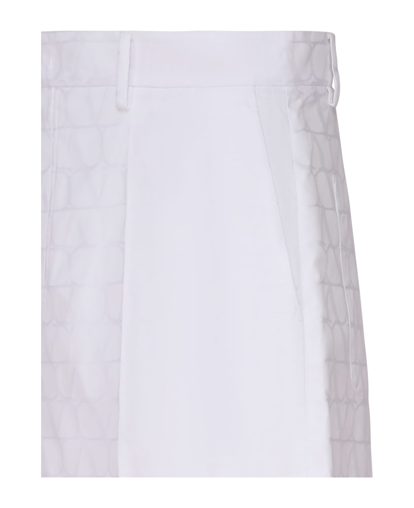 Valentino Garavani Shorts Iconograph - White