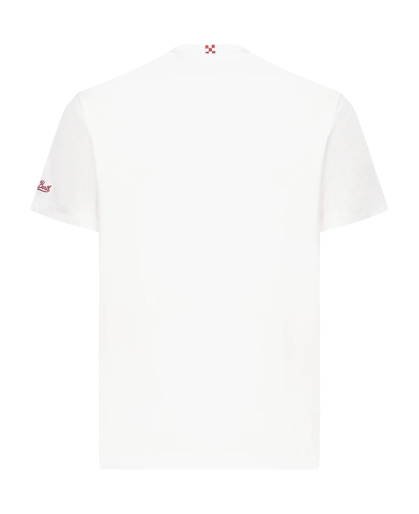 MC2 Saint Barth T-shirt With Embroidery And Print - White