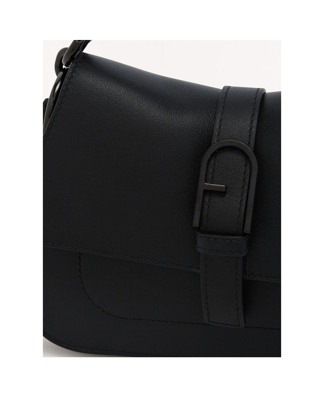 Furla Flow Mini Top Handle Bag - Black