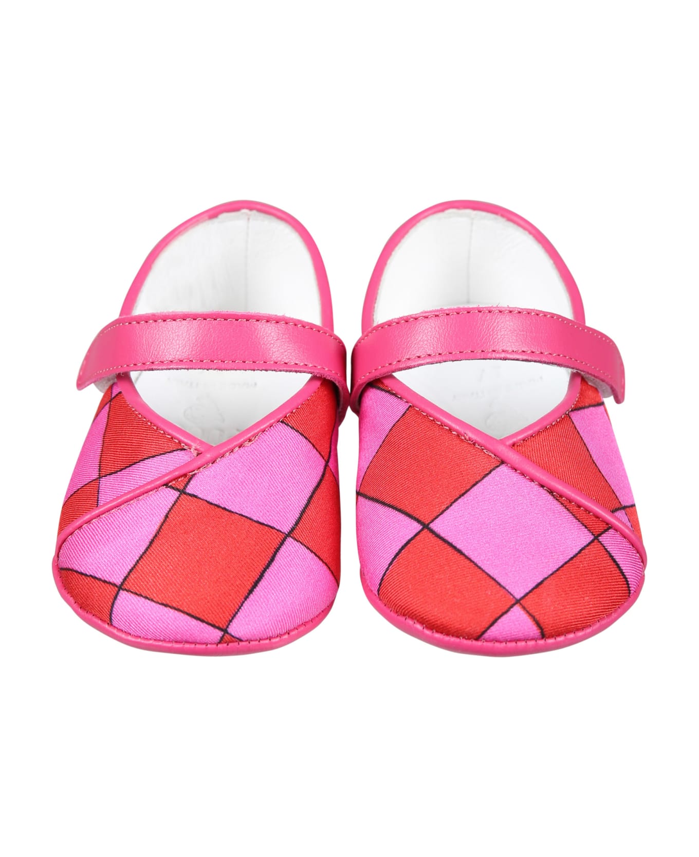 Pucci Multicolor Ballet Flats For Baby Girl With Iconic Multicolor Print - Multicolor シューズ
