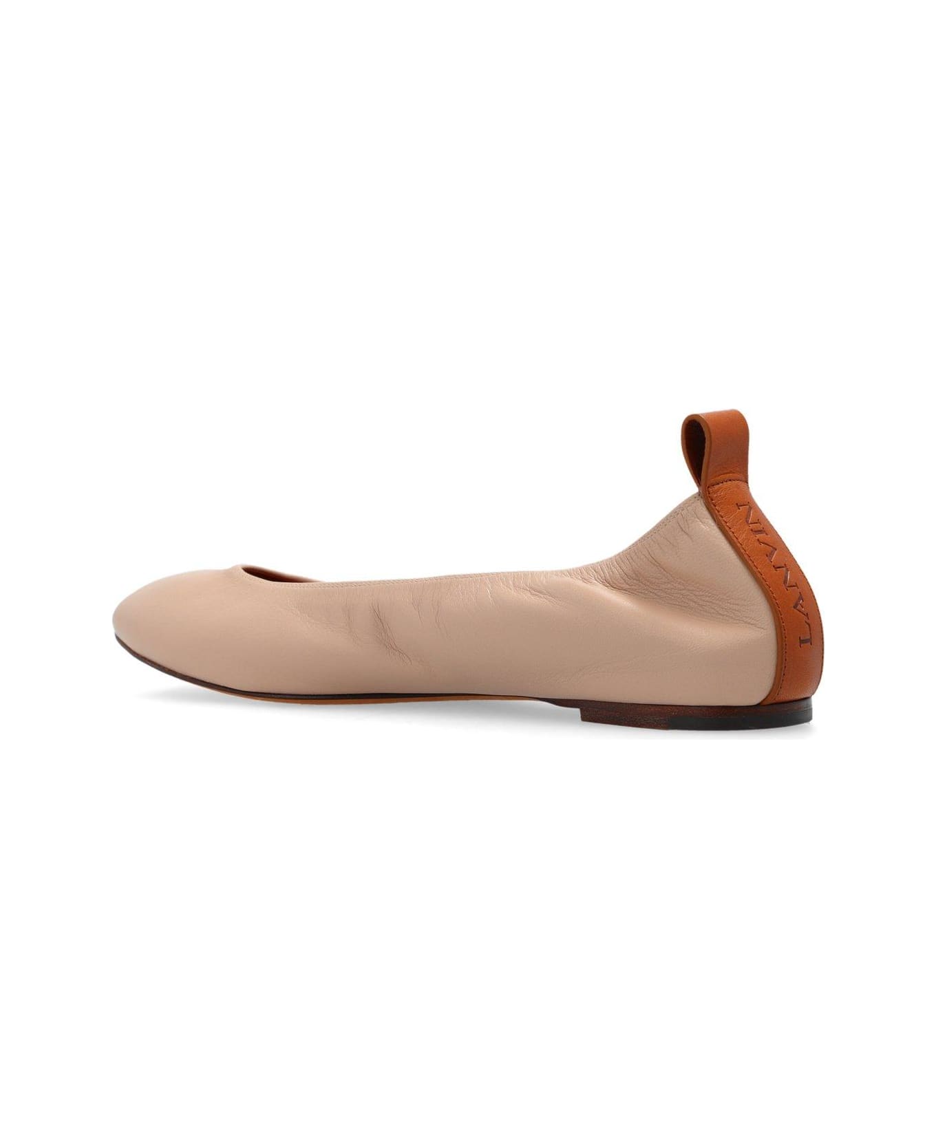Lanvin Ruch Detailed Slip-on Ballerina Shoes - Beige フラットシューズ