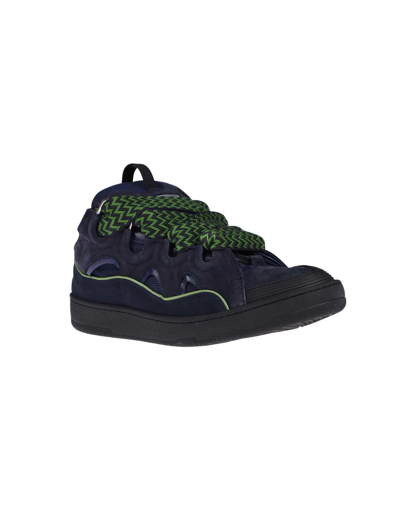 Lanvin Leather Sneakers - blue