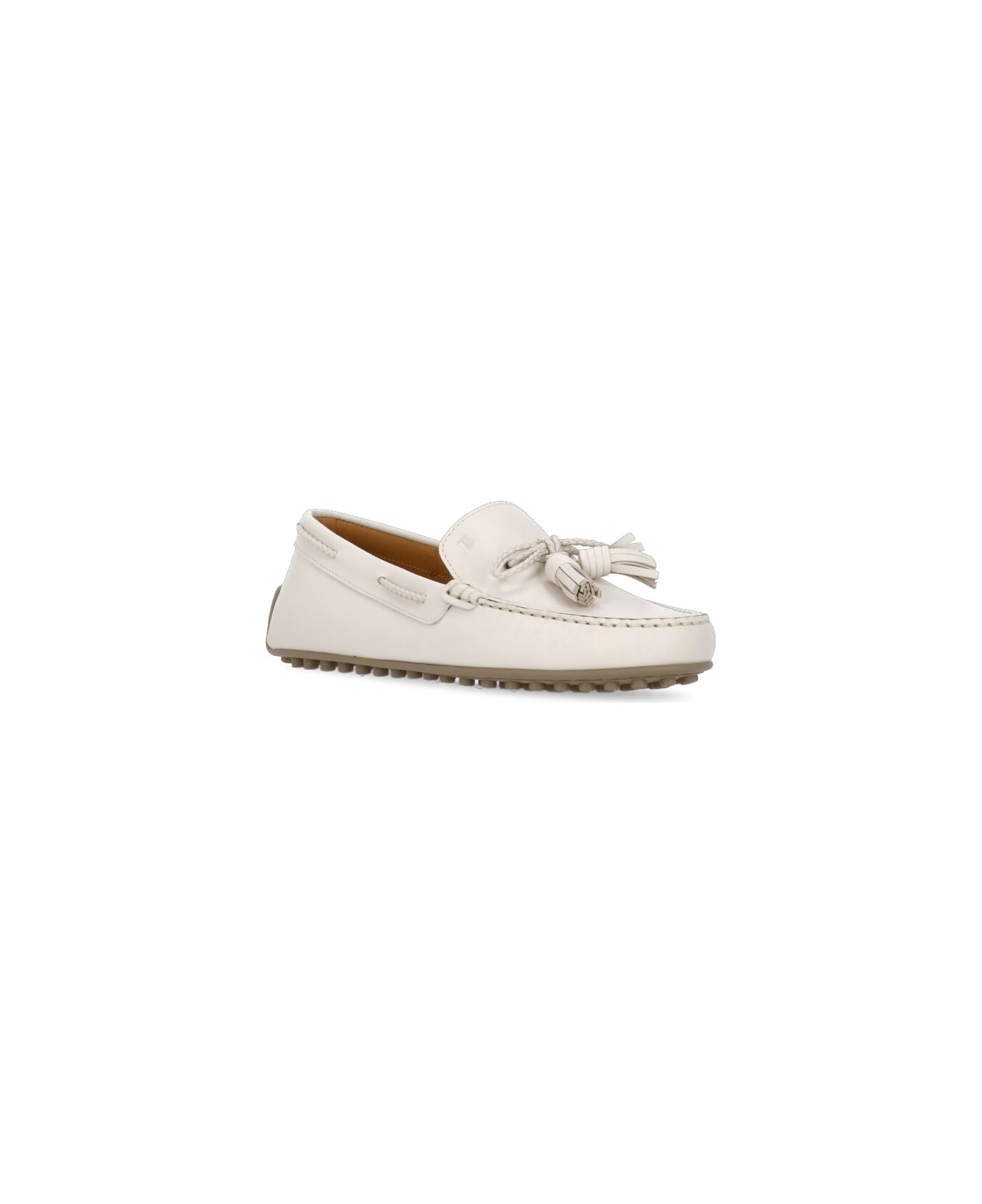 Tod
s Leather Loafers - Ivory