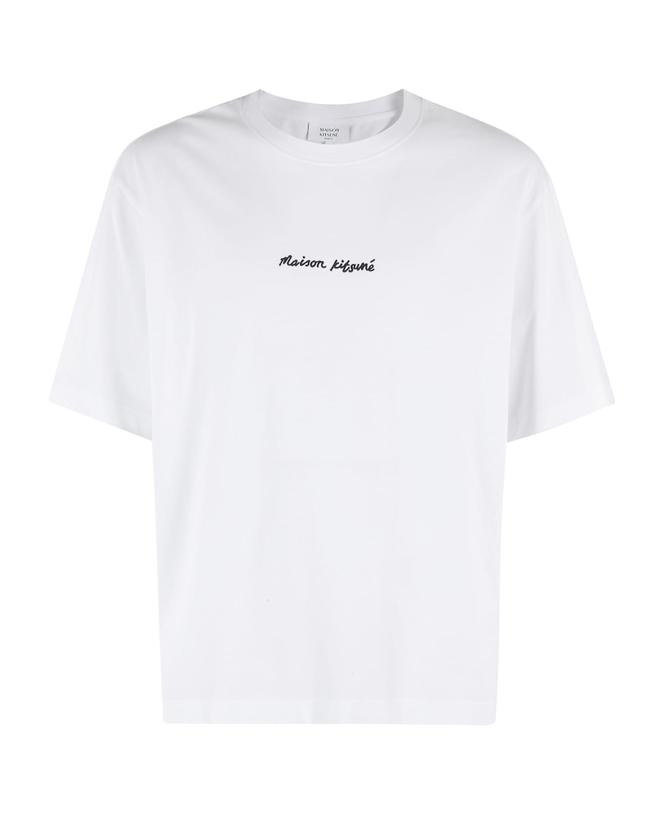 Maison Kitsuné Line Handwriting Oversized Tee - White