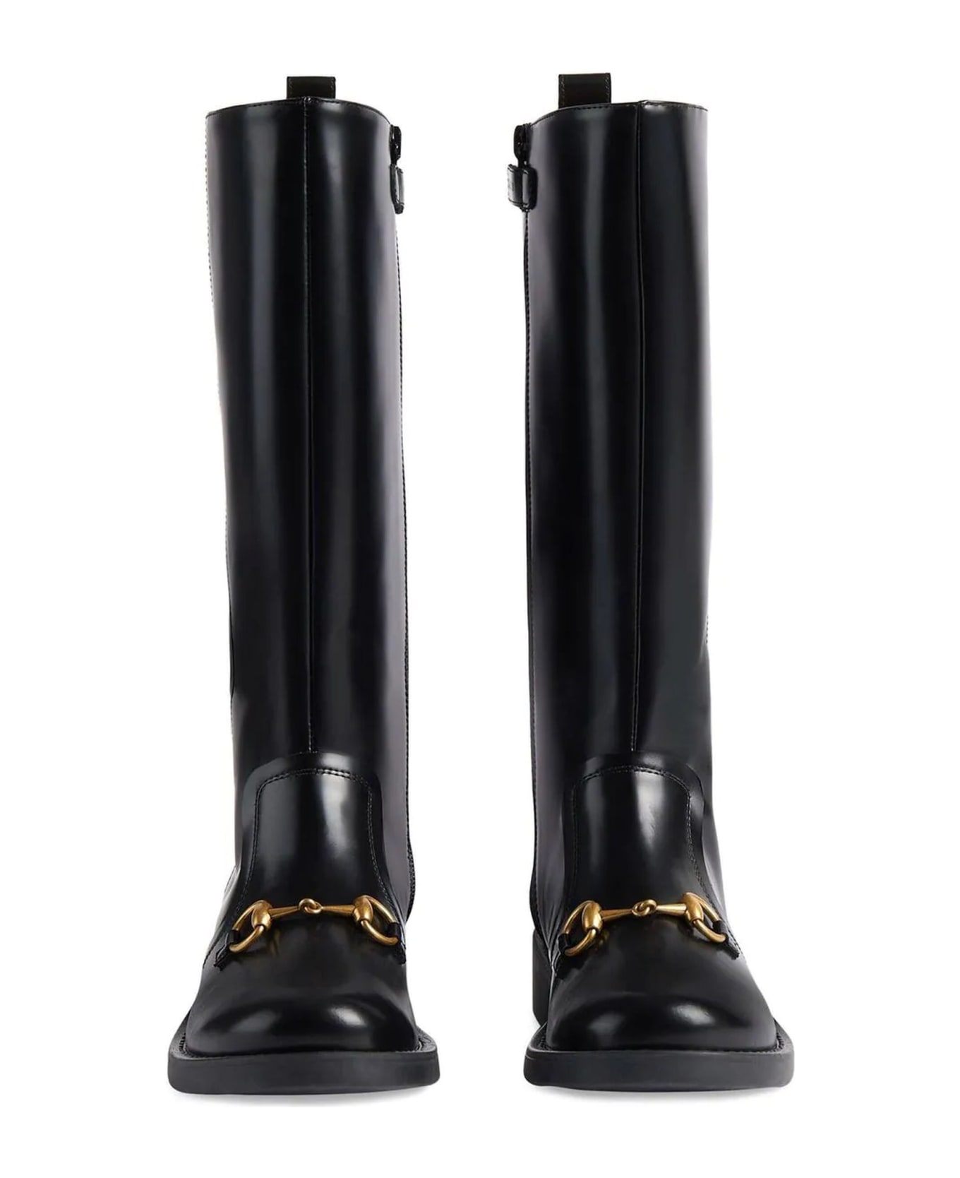 Gucci Black Leather Boots - Nero