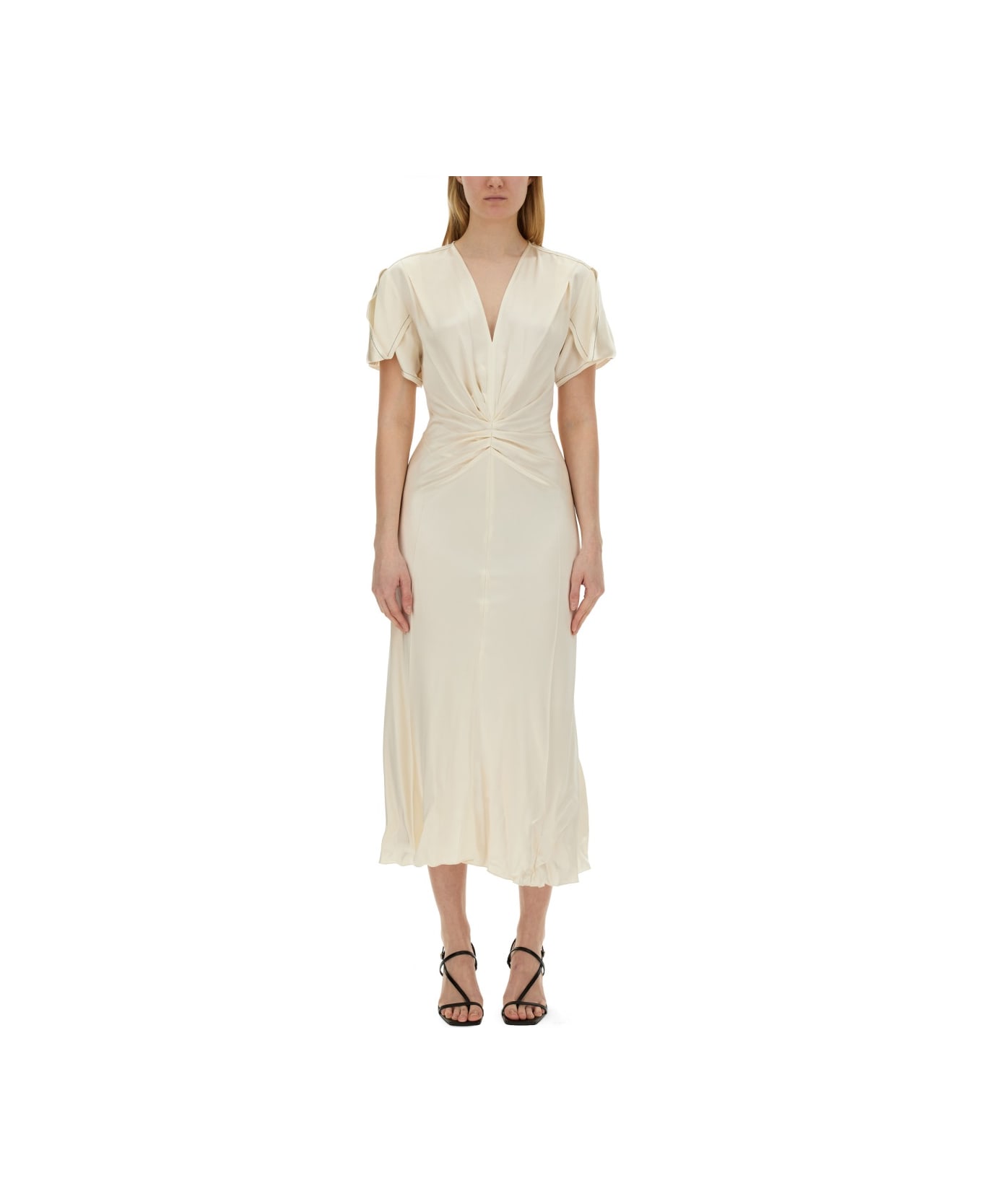 Victoria Beckham Midi Dress - White ワンピース＆ドレス
