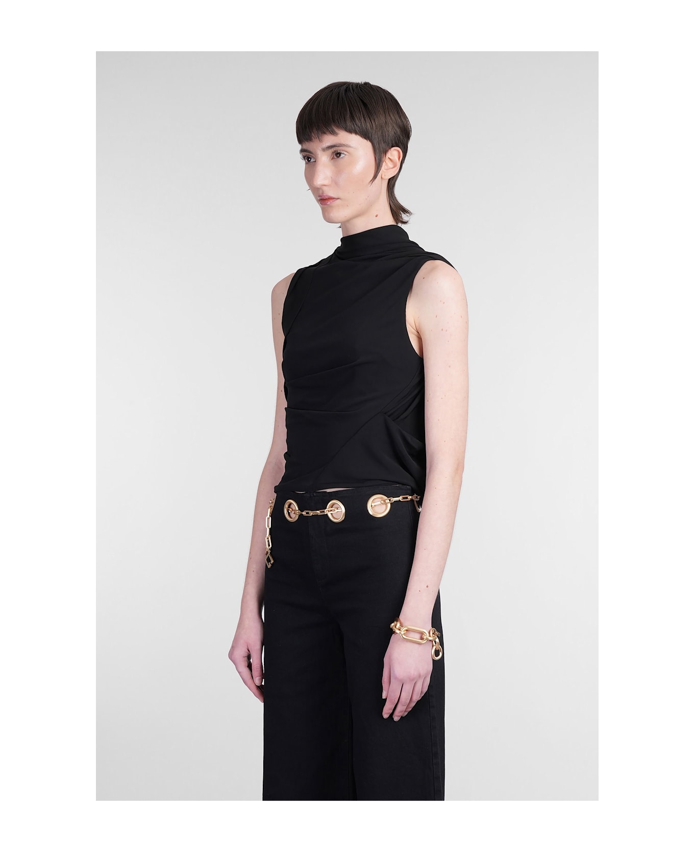 Cult Gaia Christian Topwear In Black Viscose - black