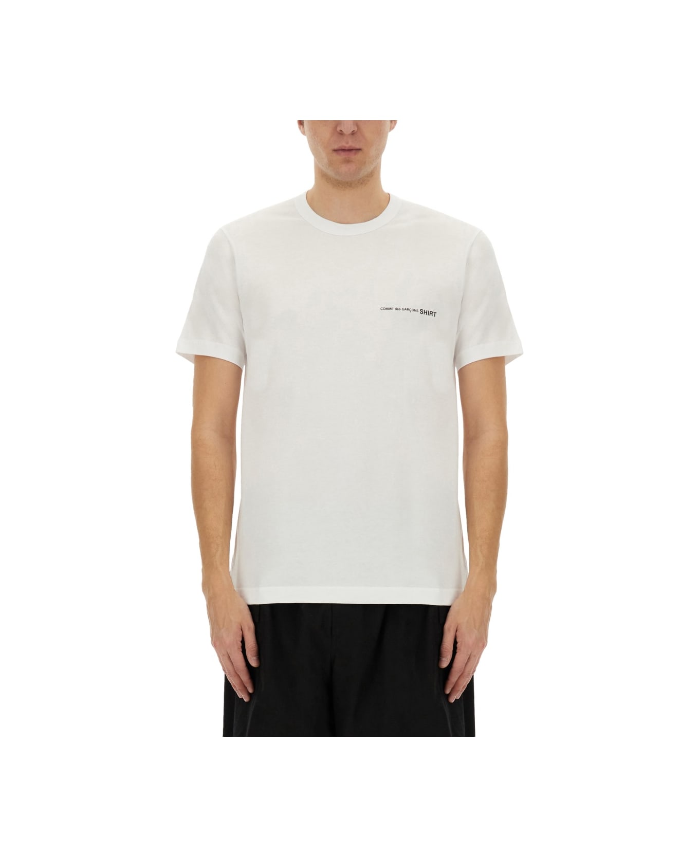 Comme des Garçons Shirt T-shirt With Logo - WHITE