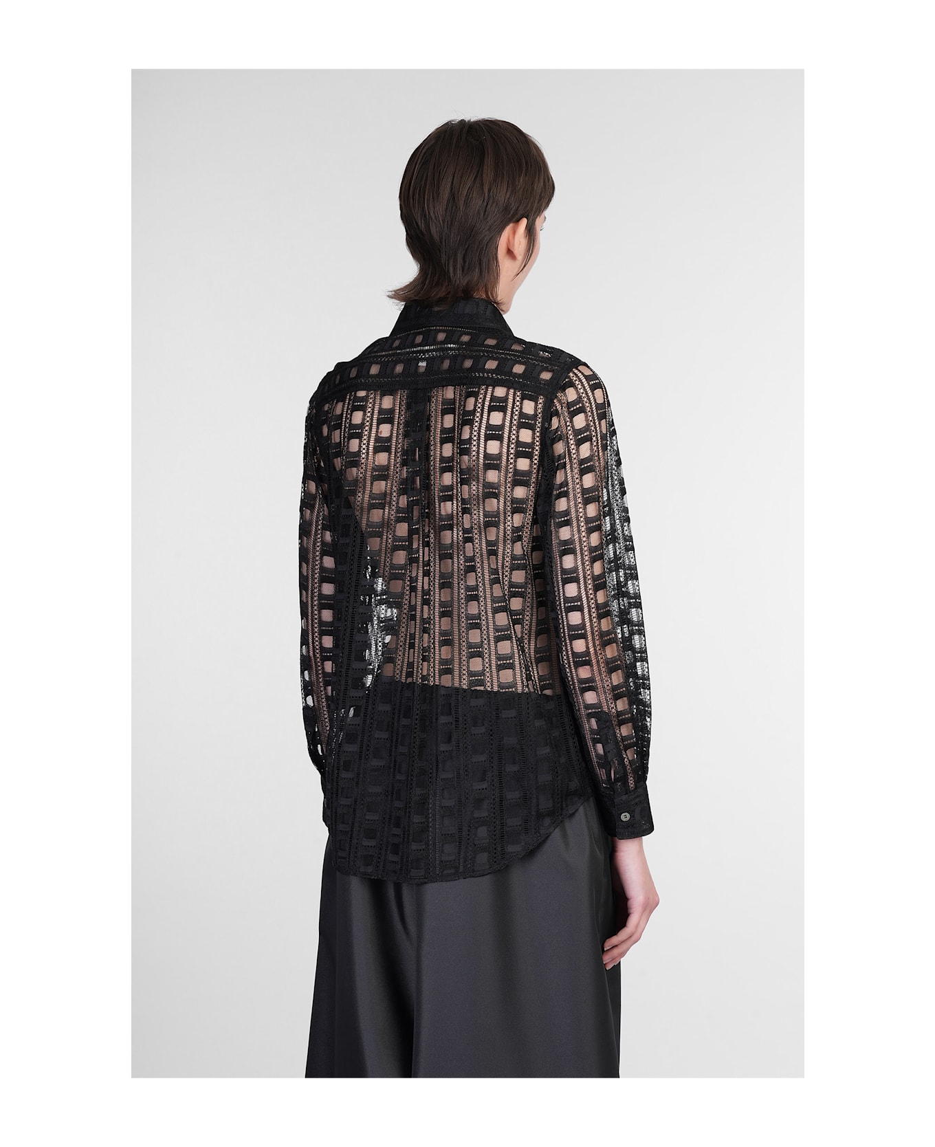 Comme des Garçons Shirt In Black Rayon - black