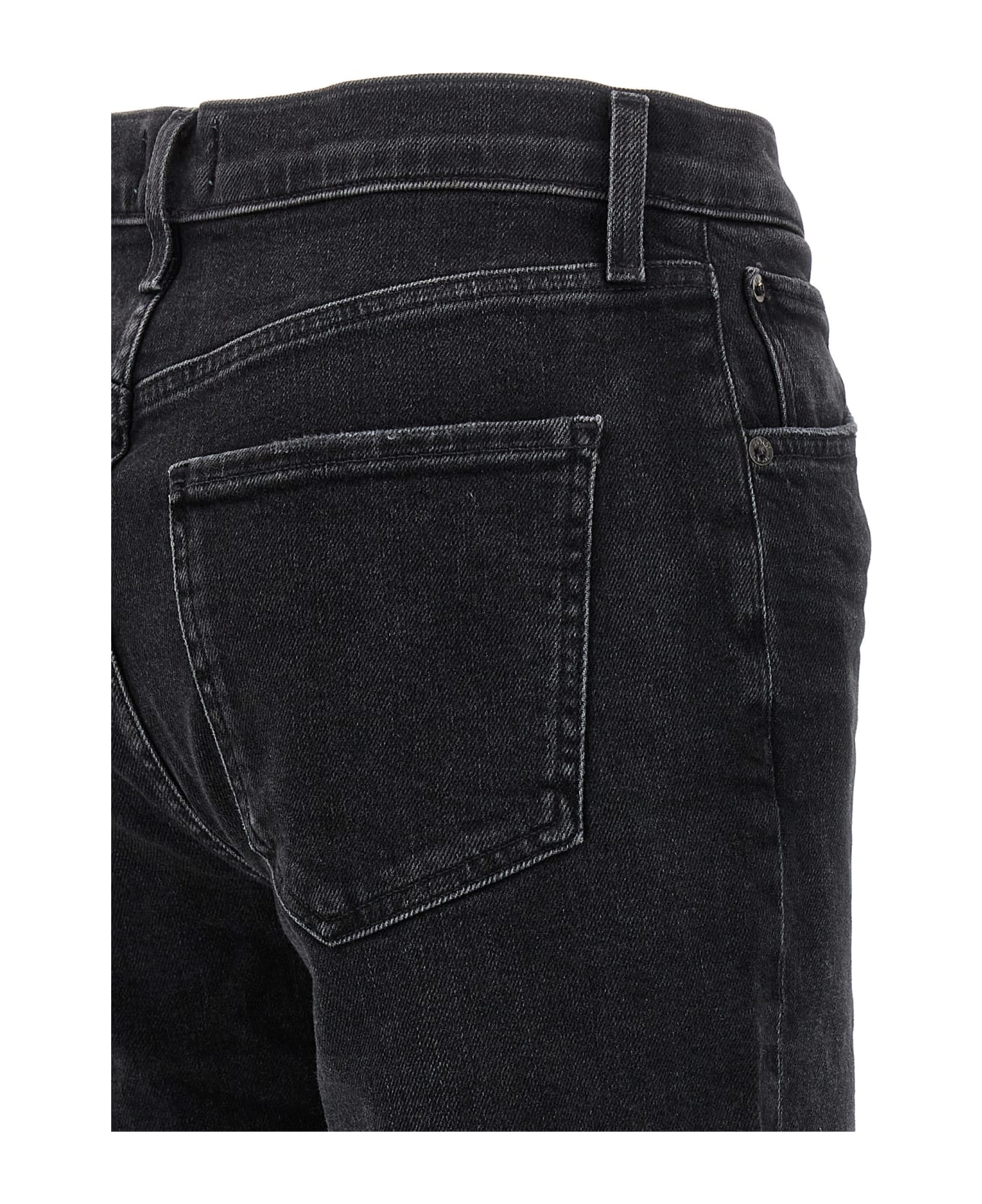 AGOLDE 'riley Long' Jeans - Black  