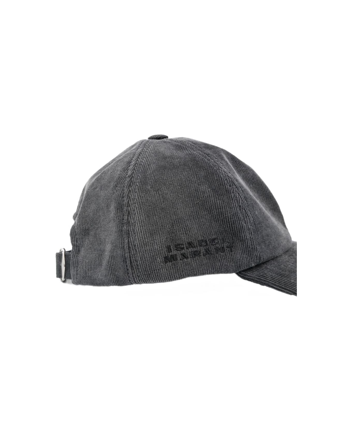 Isabel Marant Ribbed Baseball Cap - Black