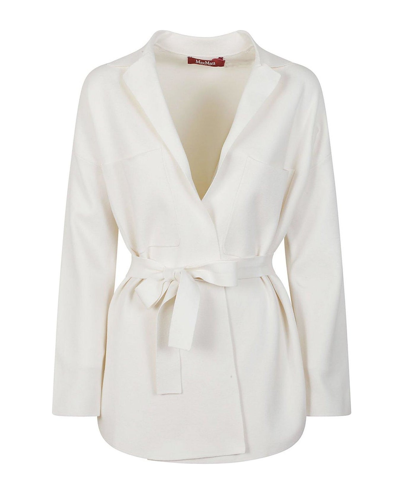 Max Mara Studio Aquile Knotted Jacket - BIANCO