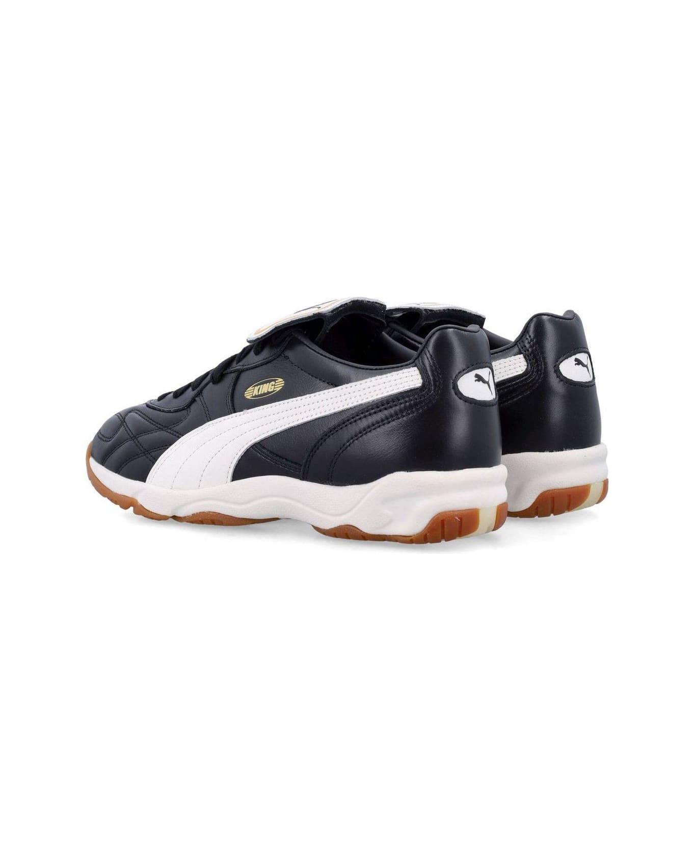 Puma King Indoor Lace-up Sneakers - BLACK/WHITE