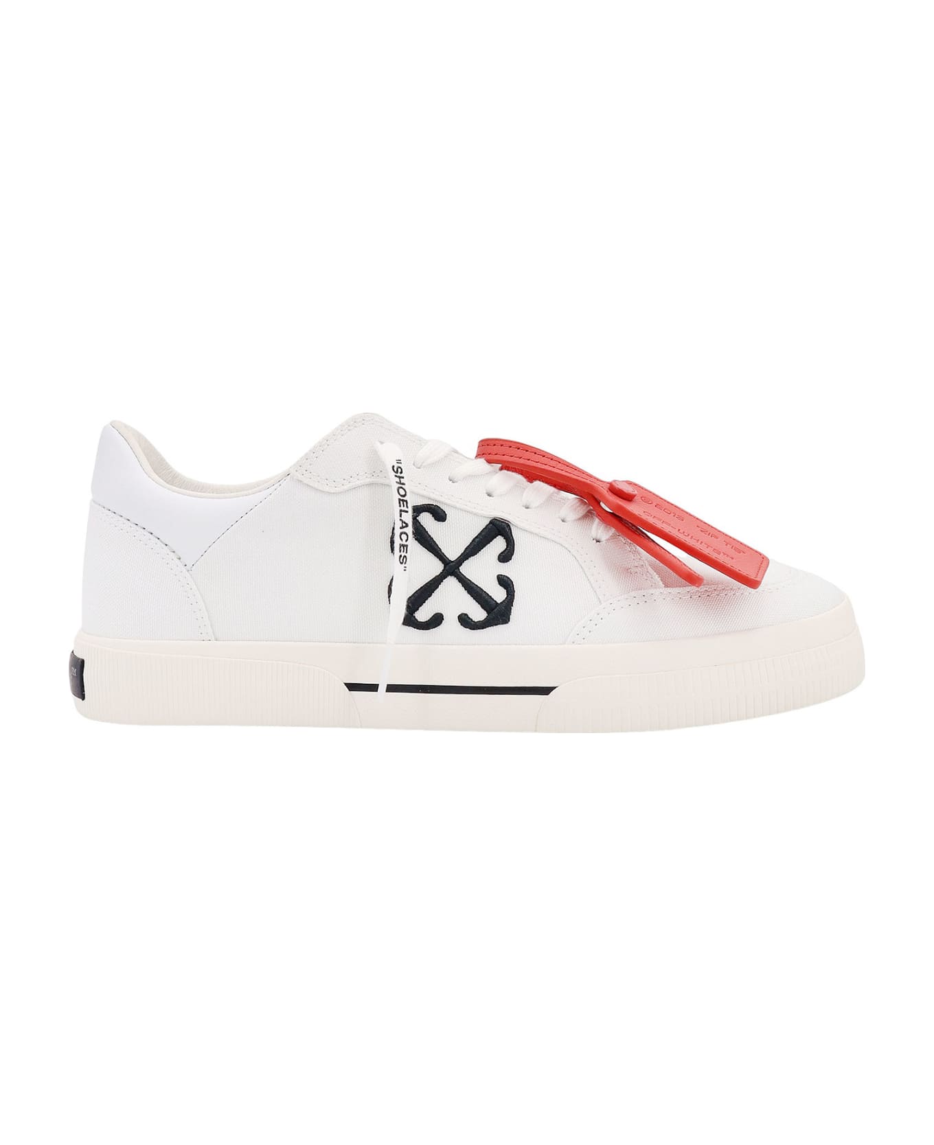 Off-White New Low Vulcanized Sneakers - WHITE - BLACK スニーカー