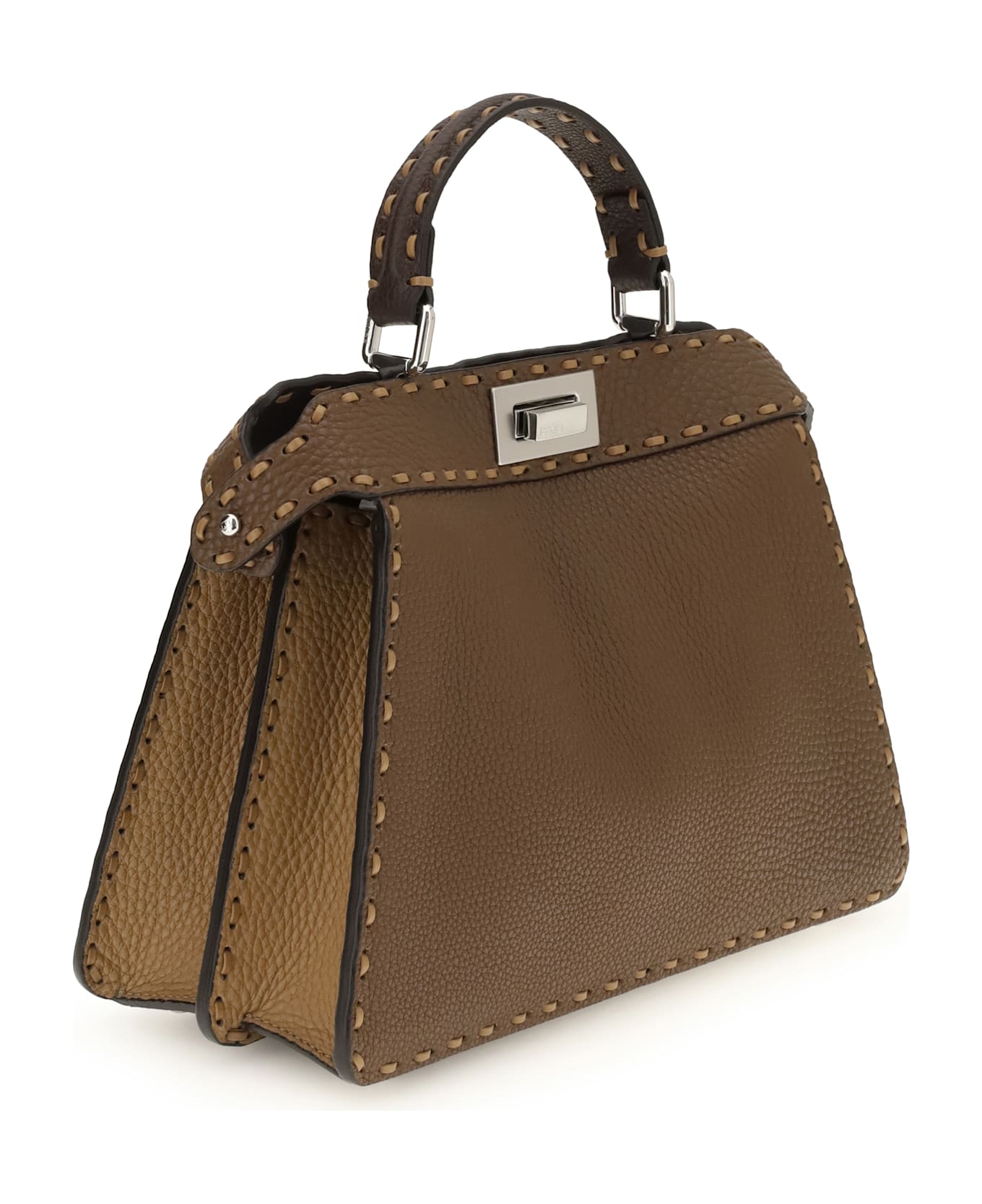 Fendi Peekaboo Iseeu Selleria Macro - BROWN