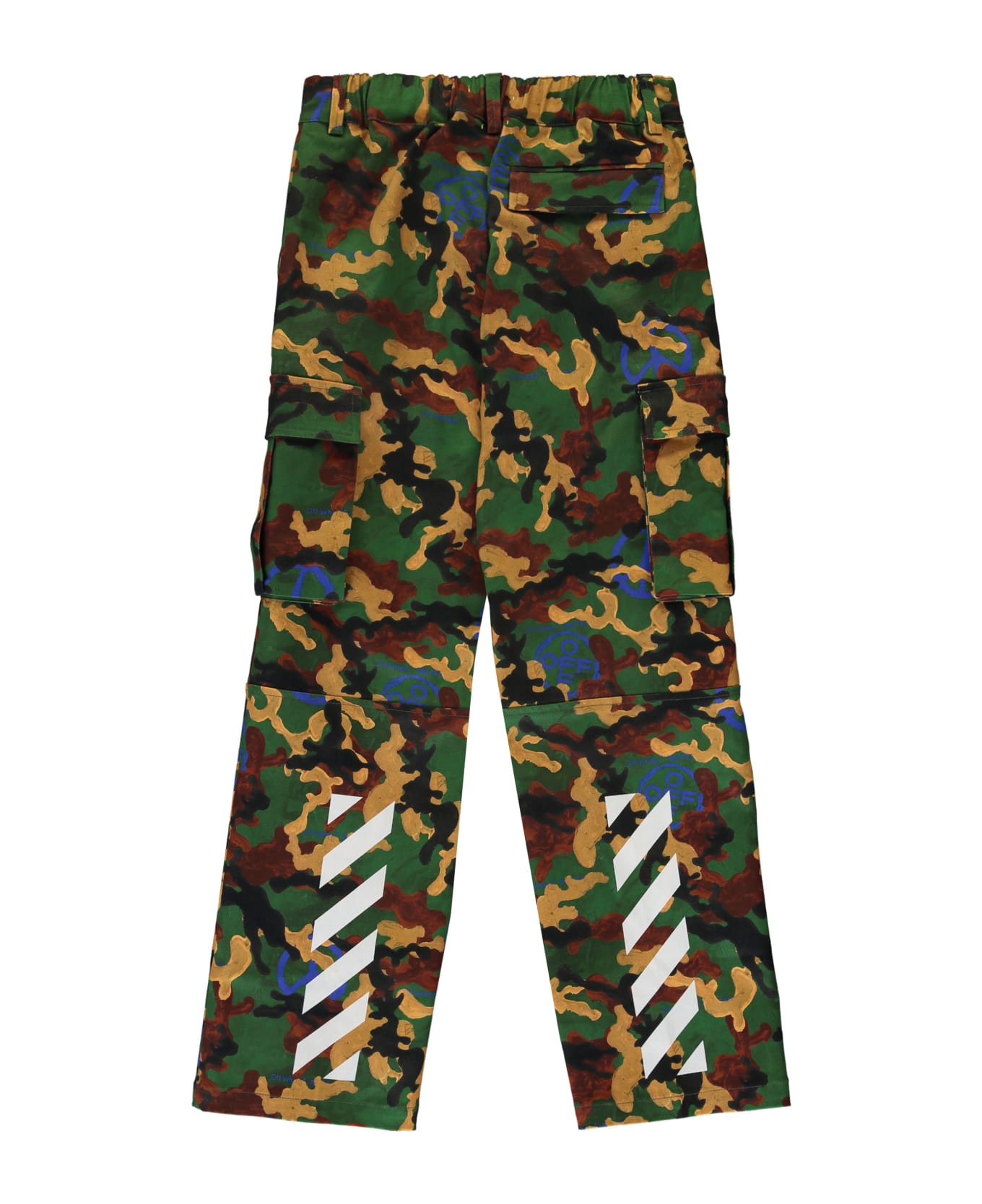 Off-White Cotton Cargo-trousers - green