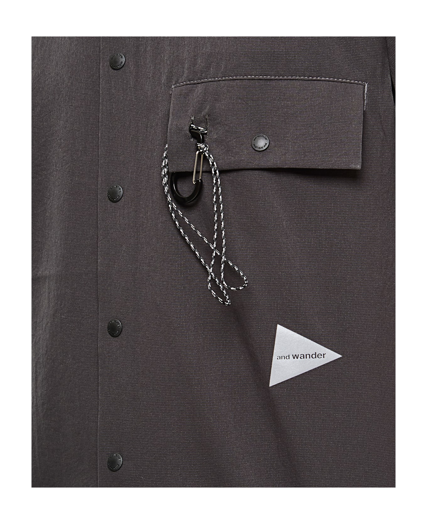 And Wander Short Sleeve Shirt - Grey