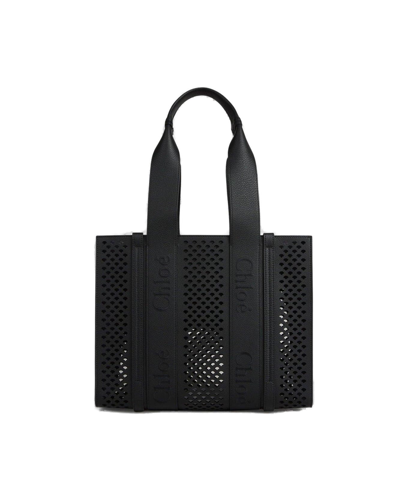 Chloé Woody Tote Bag - Black