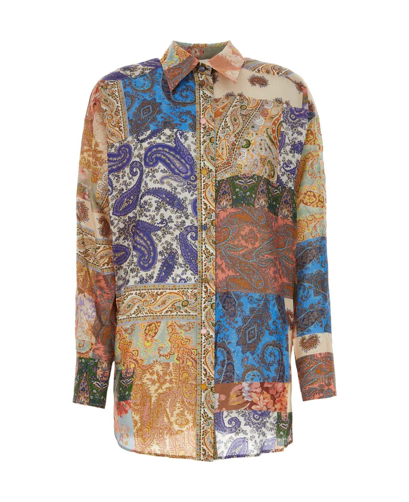 Zimmermann Printed Silk Devi Shirt - PATCHPAISLEY