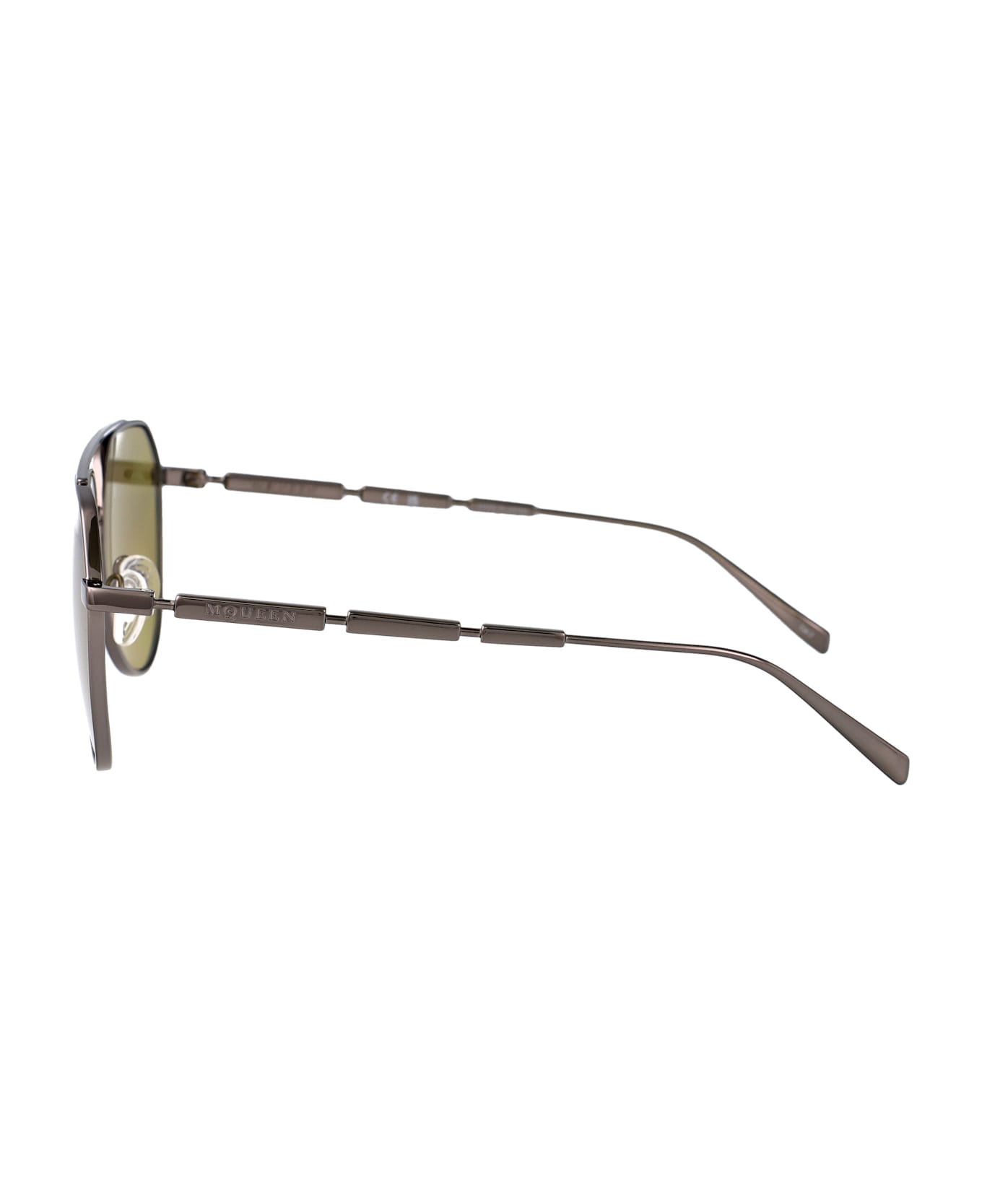 Alexander McQueen Eyewear Am0478s Sunglasses - RUTHENIUM-RUTHENIUM-GREEN