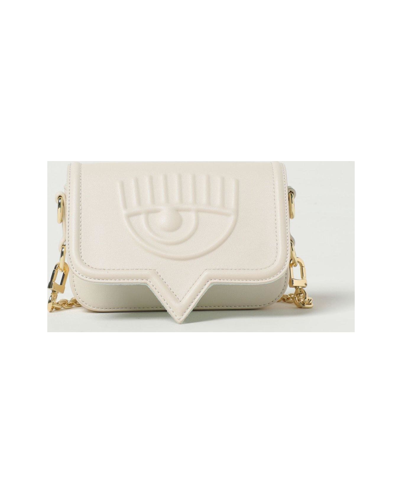 Chiara Ferragni Eyelike Embossed faux-leather wallet-on-chain