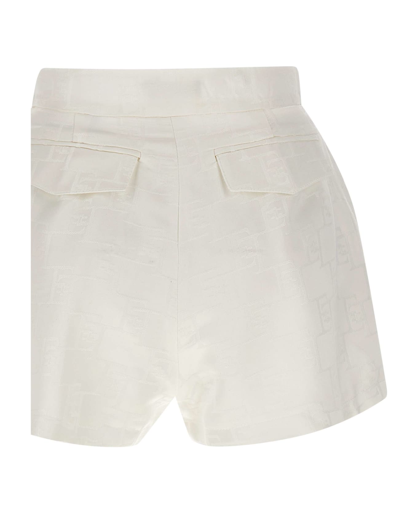 Elisabetta Franchi 'daily' Shorts - WHITE ショートパンツ