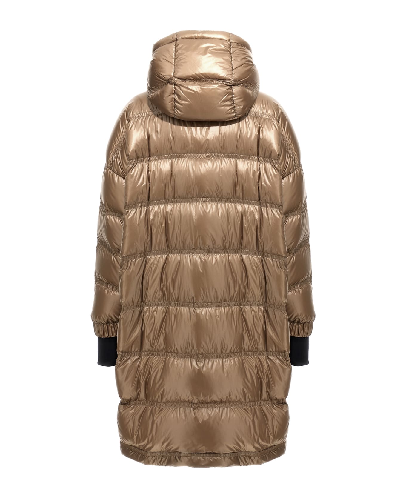 Moncler Grenoble 'rochelair' Long Down Jacket - Beige