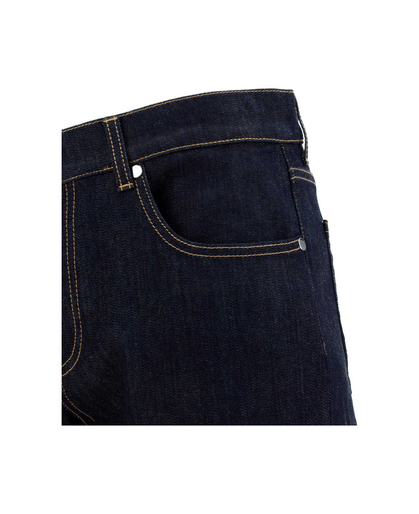Alexander McQueen Studded Jeans - Blue デニム